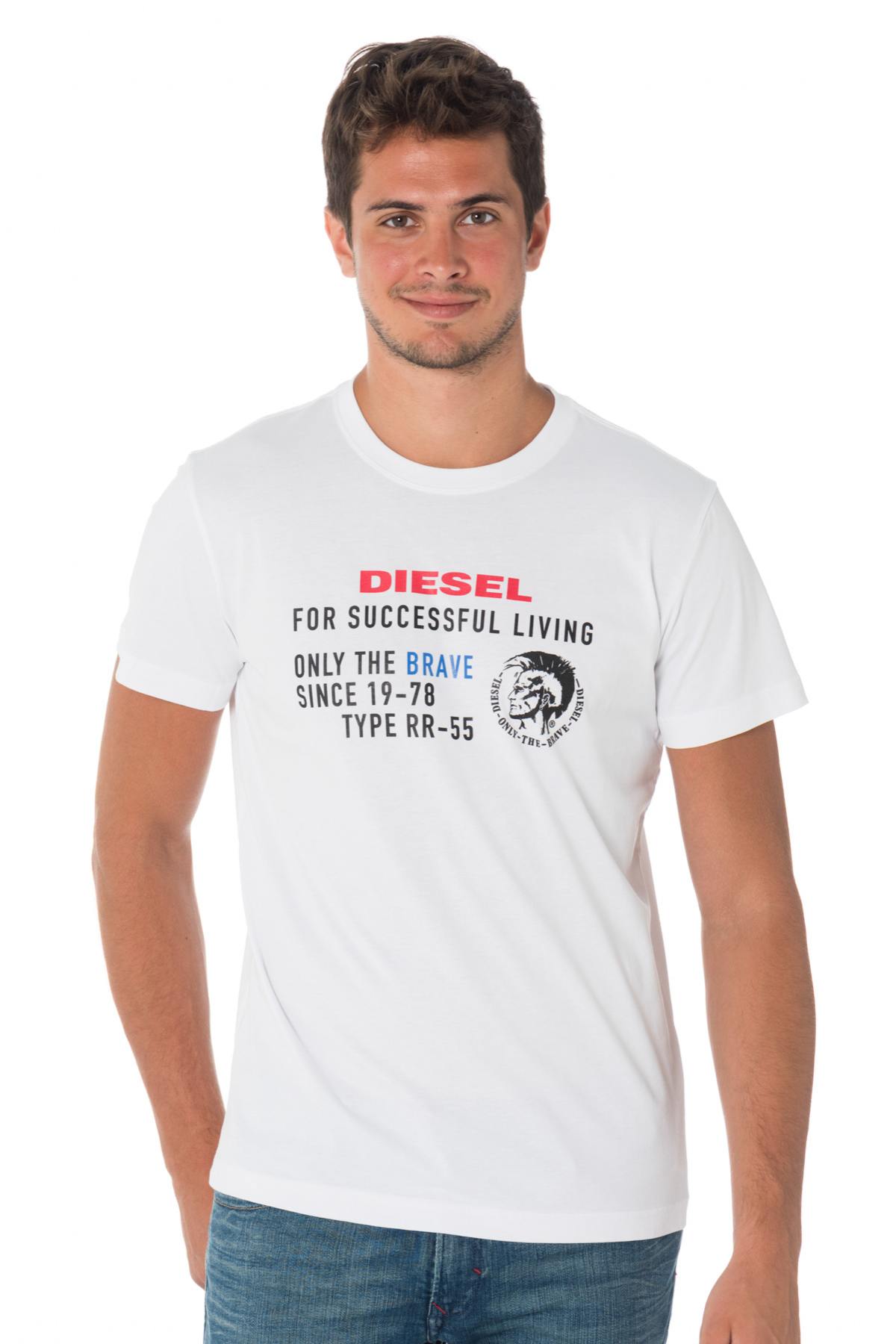 Diesel men's white t-shirt - Image n°1