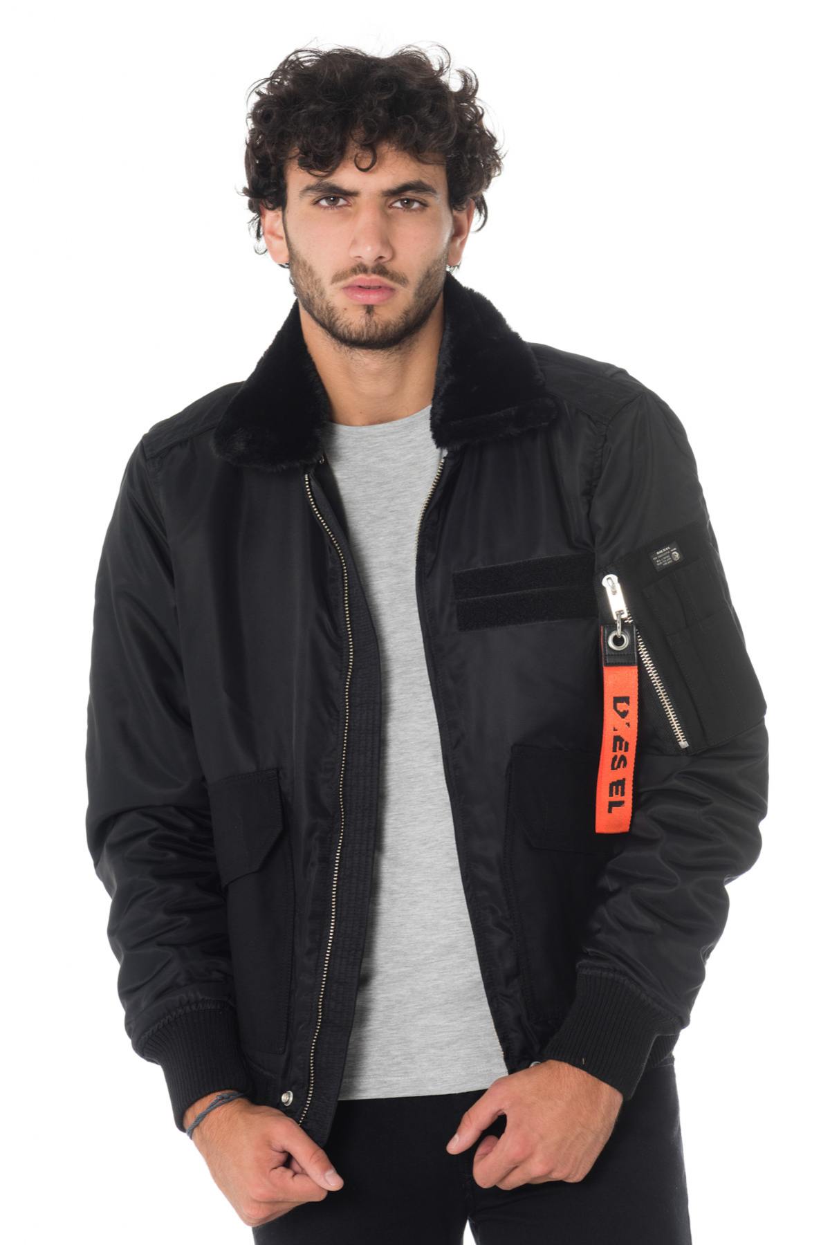 Diesel men's black bomber jacket - Image n°3