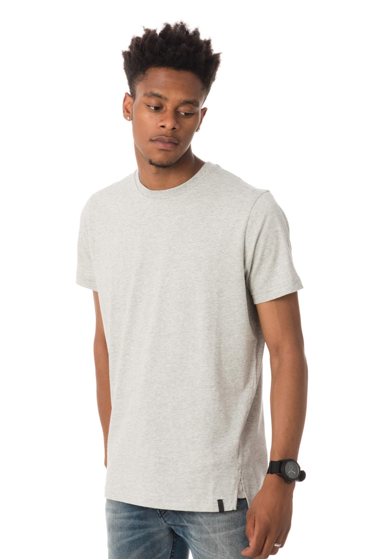 Light gray short-sleeved t-shirt - Image n°1