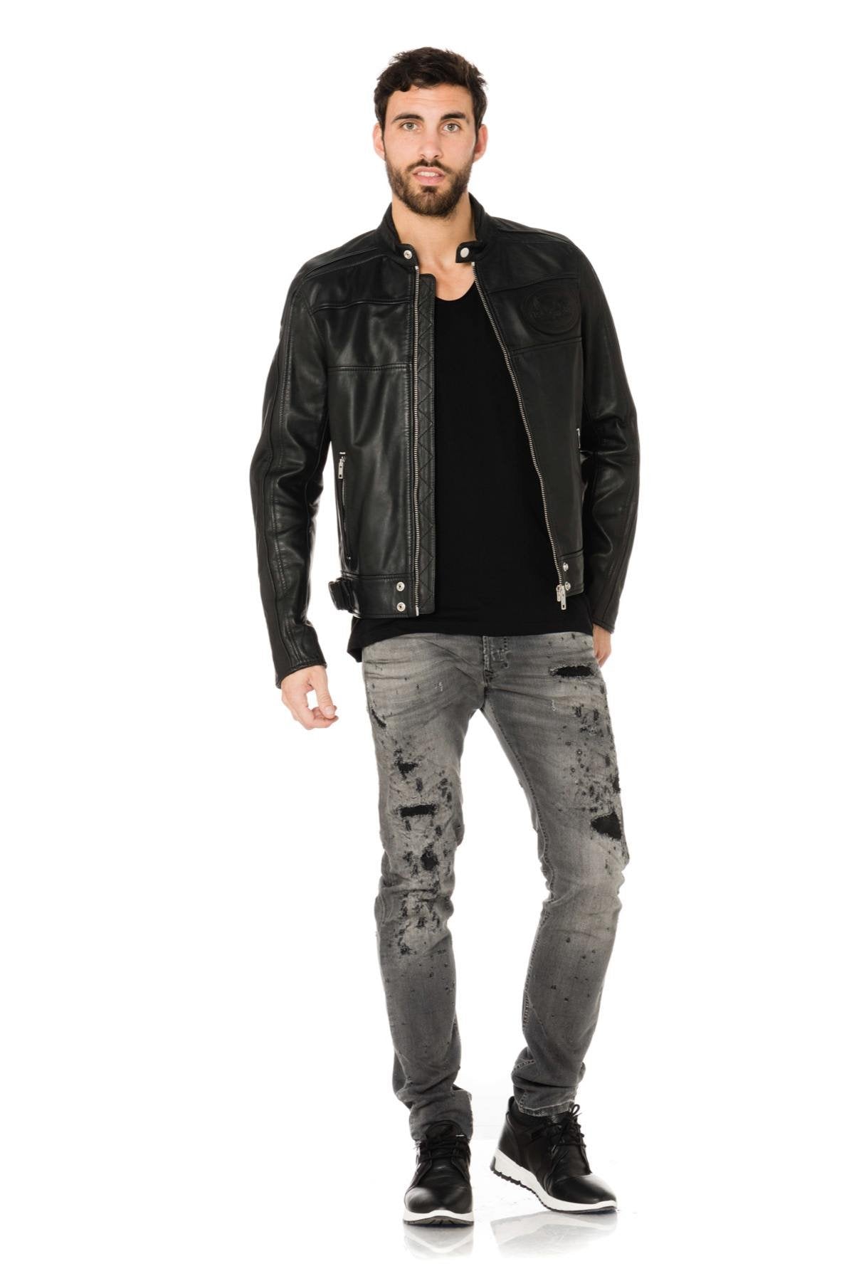 Diesel black biker jacket - Image n°2