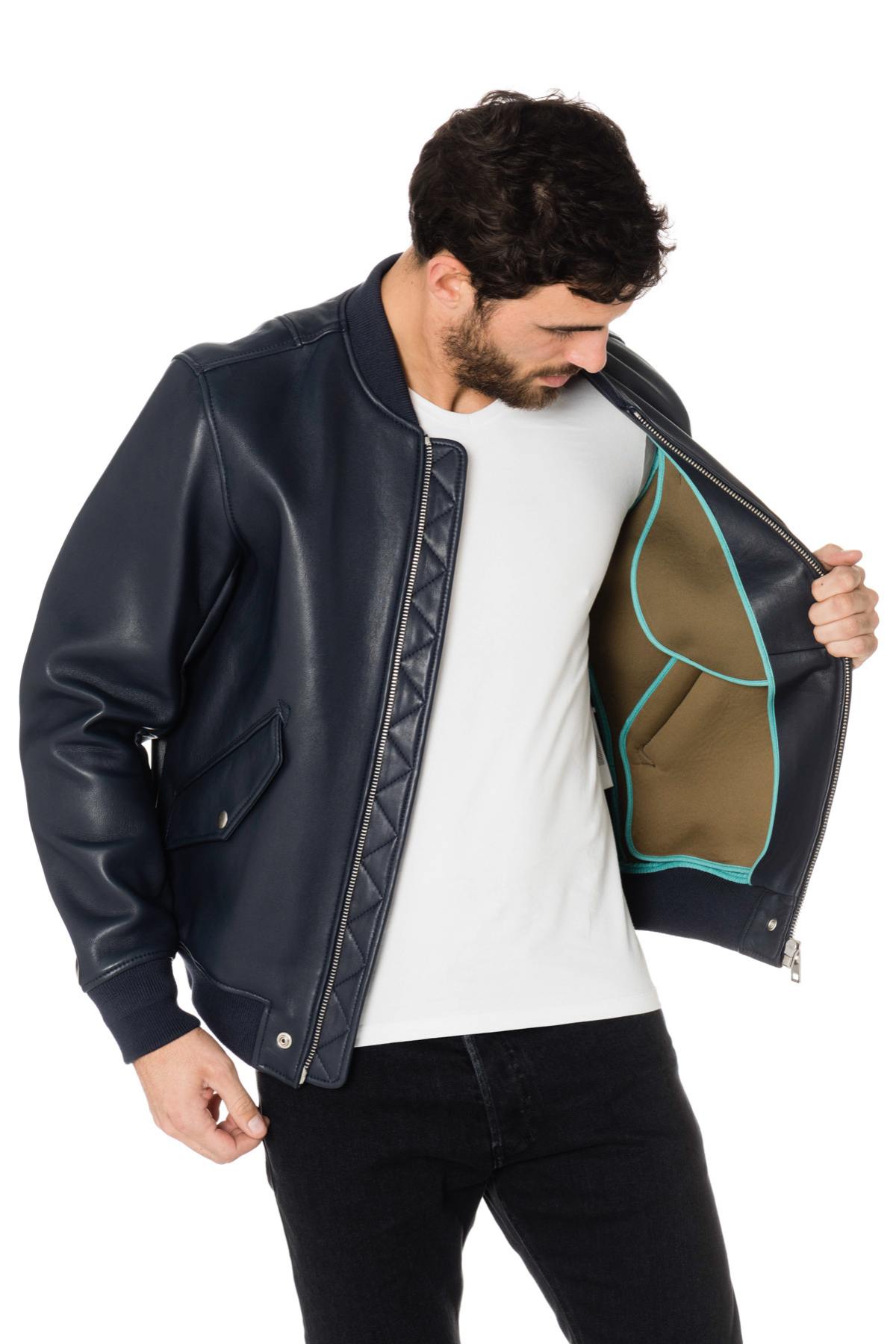 Blue Diesel Bomber Jacket - Image n°6