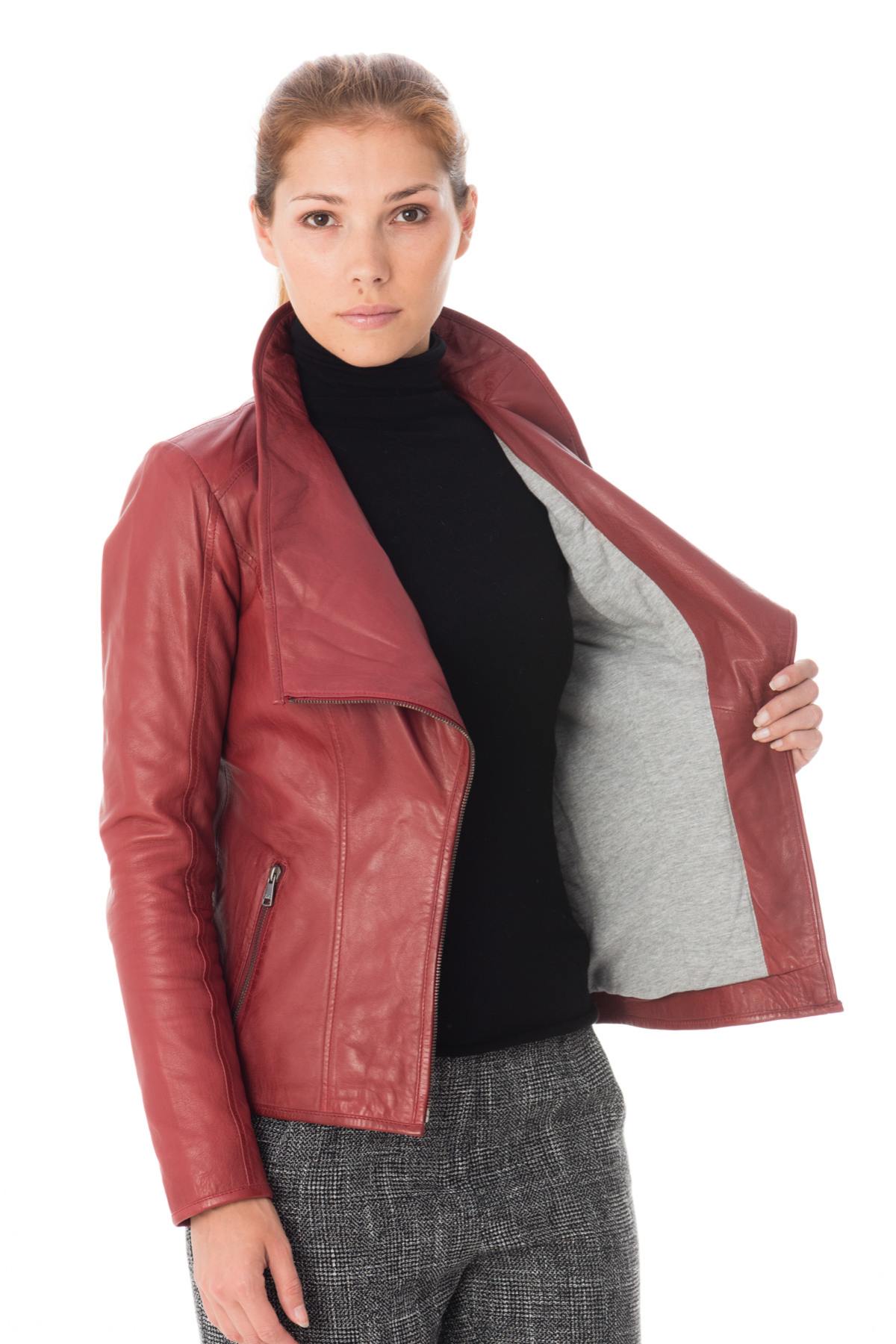 Women's fitted red jacket - Image n°4