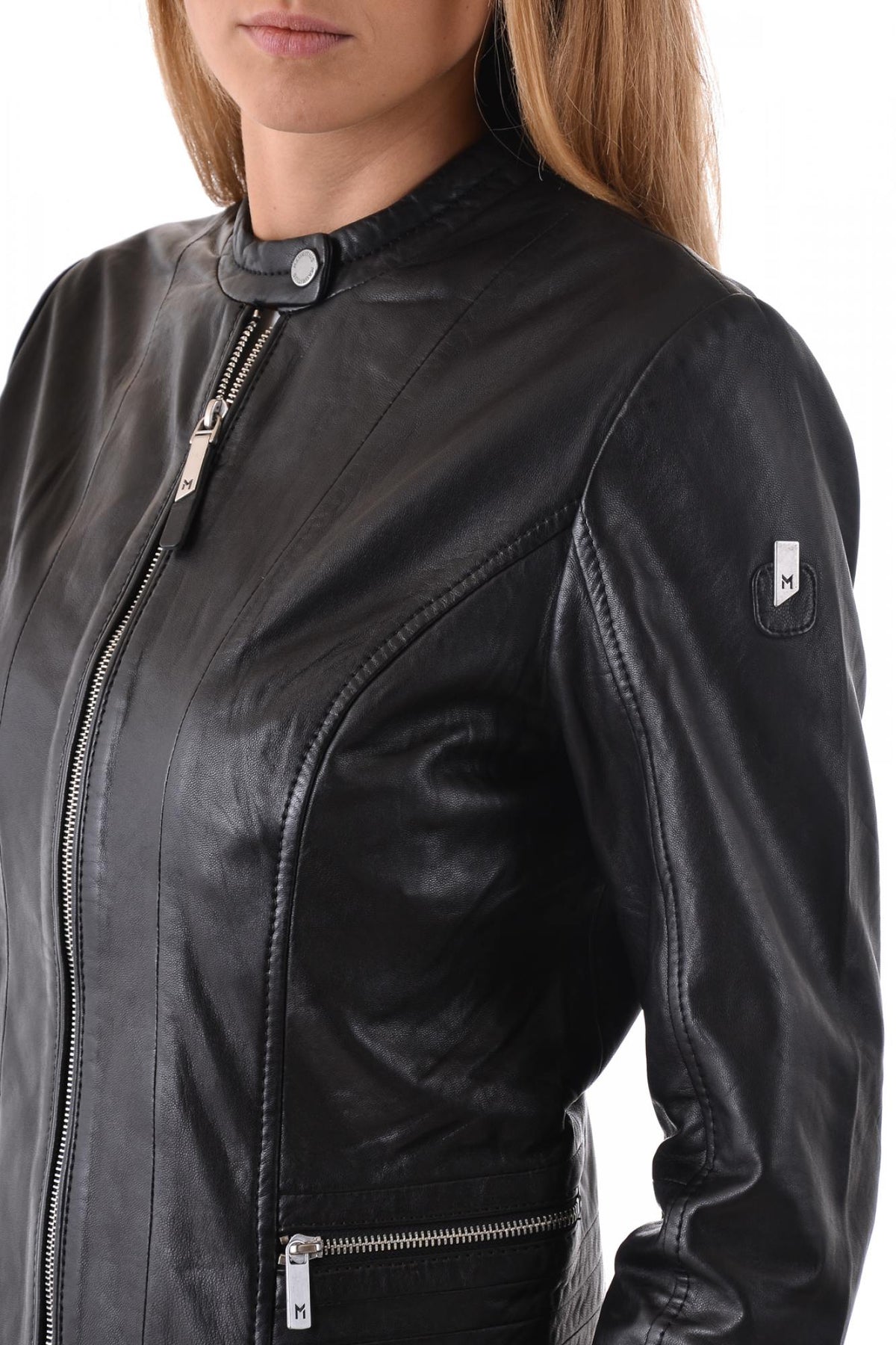 Mauritius jacket in black sheepskin - Image n°2