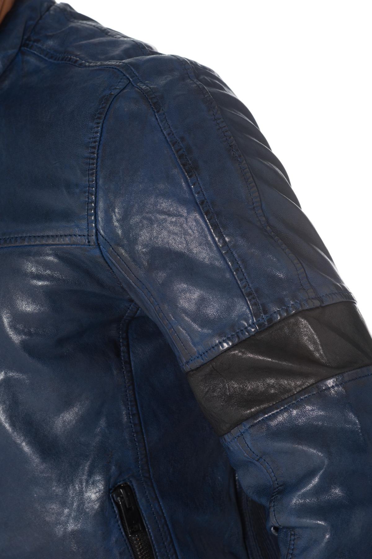 Gipsy men's distressed blue jacket - Image n°4