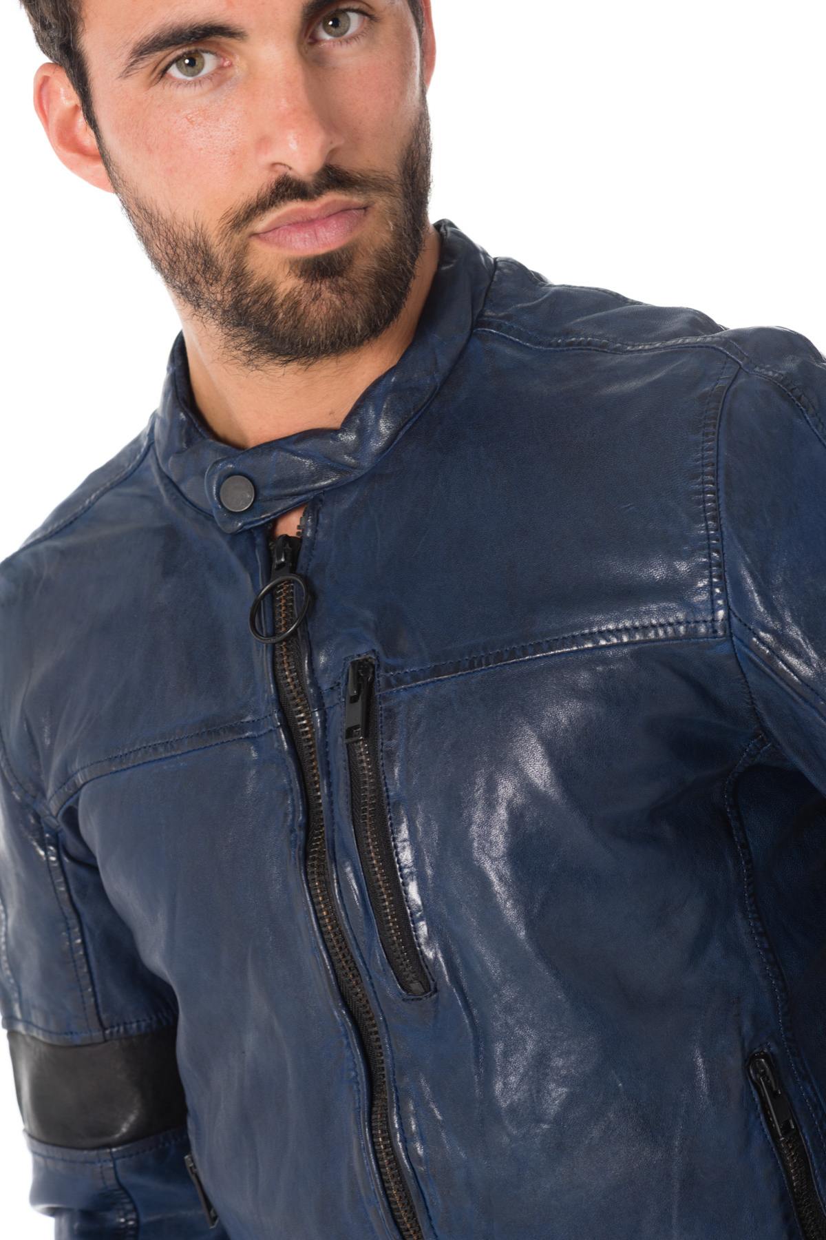 Gipsy men's distressed blue jacket - Image n°3