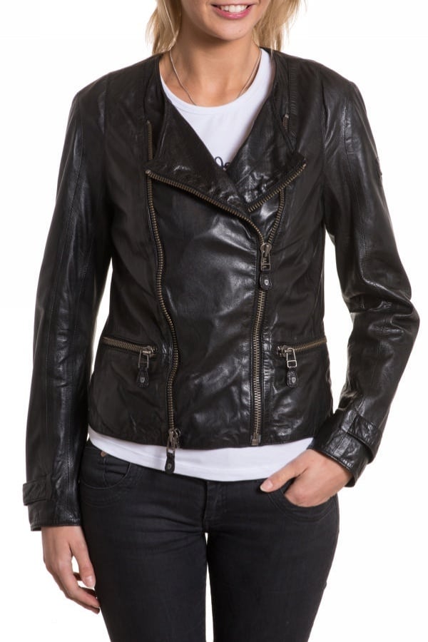 Gipsy Women's Leather Jacket Black - Image n°1