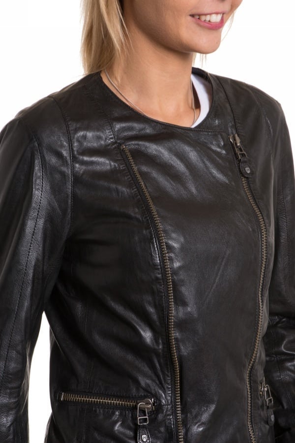 Gipsy Women's Leather Jacket Black - Image n°3