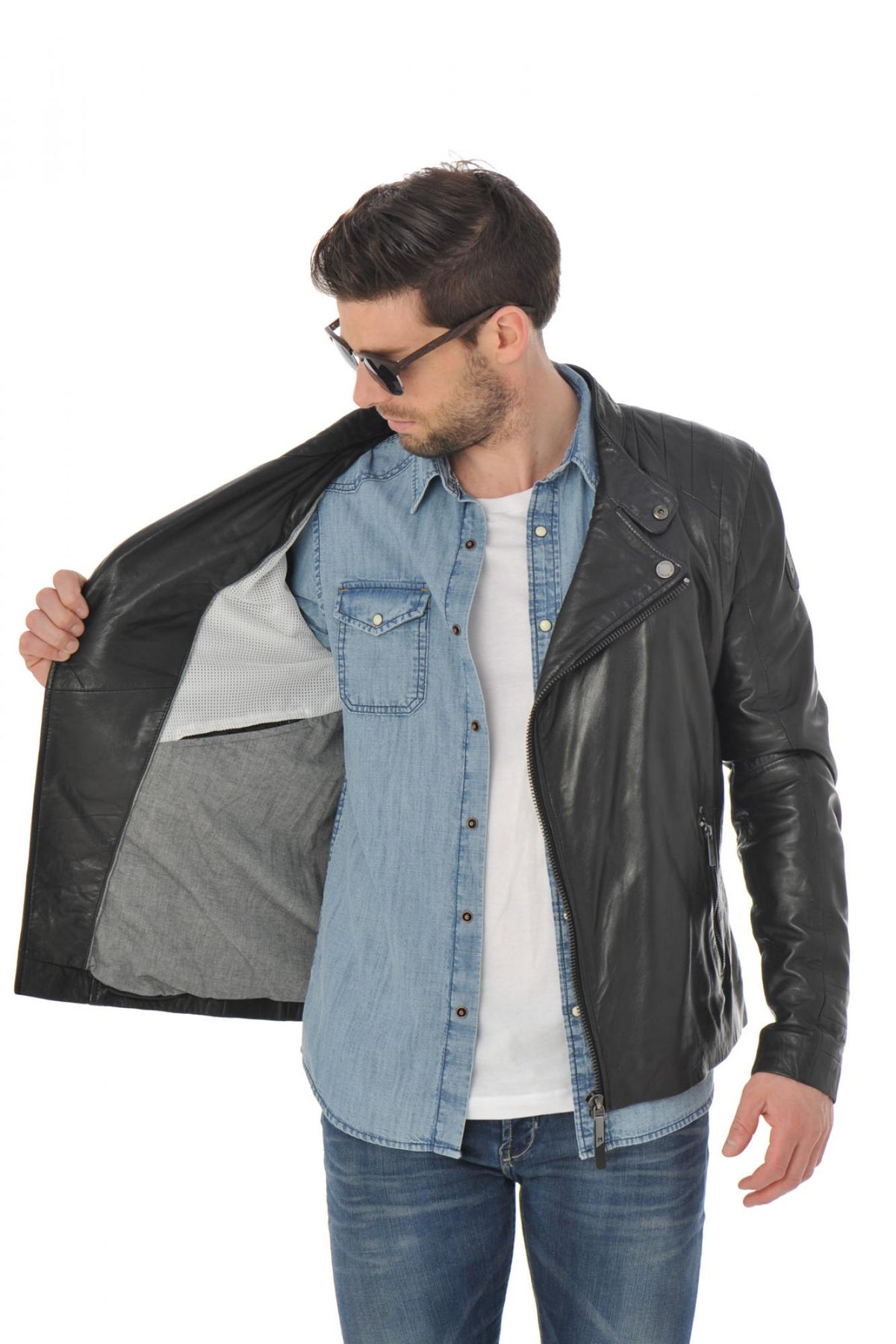 Mauritius biker collar jacket - Image n°4