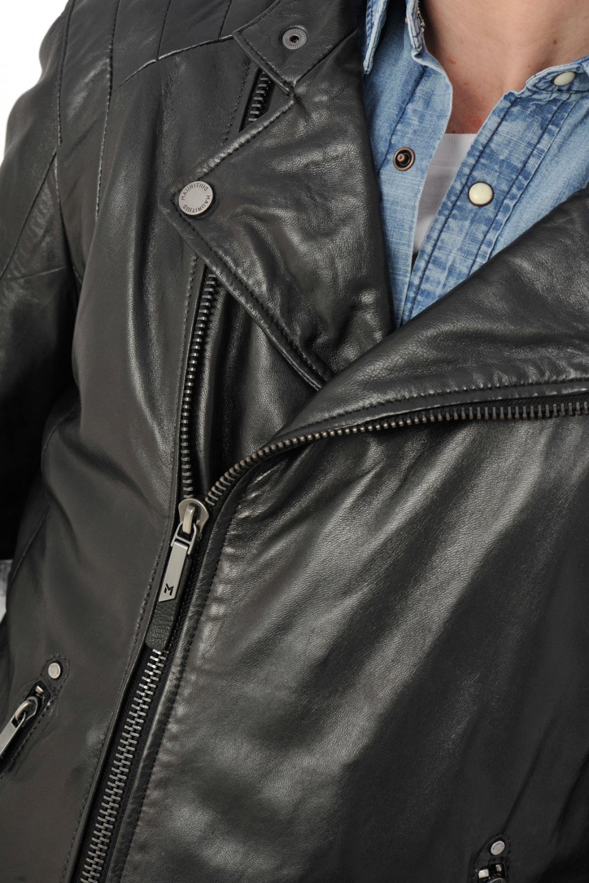 Mauritius biker collar jacket - Image n°6