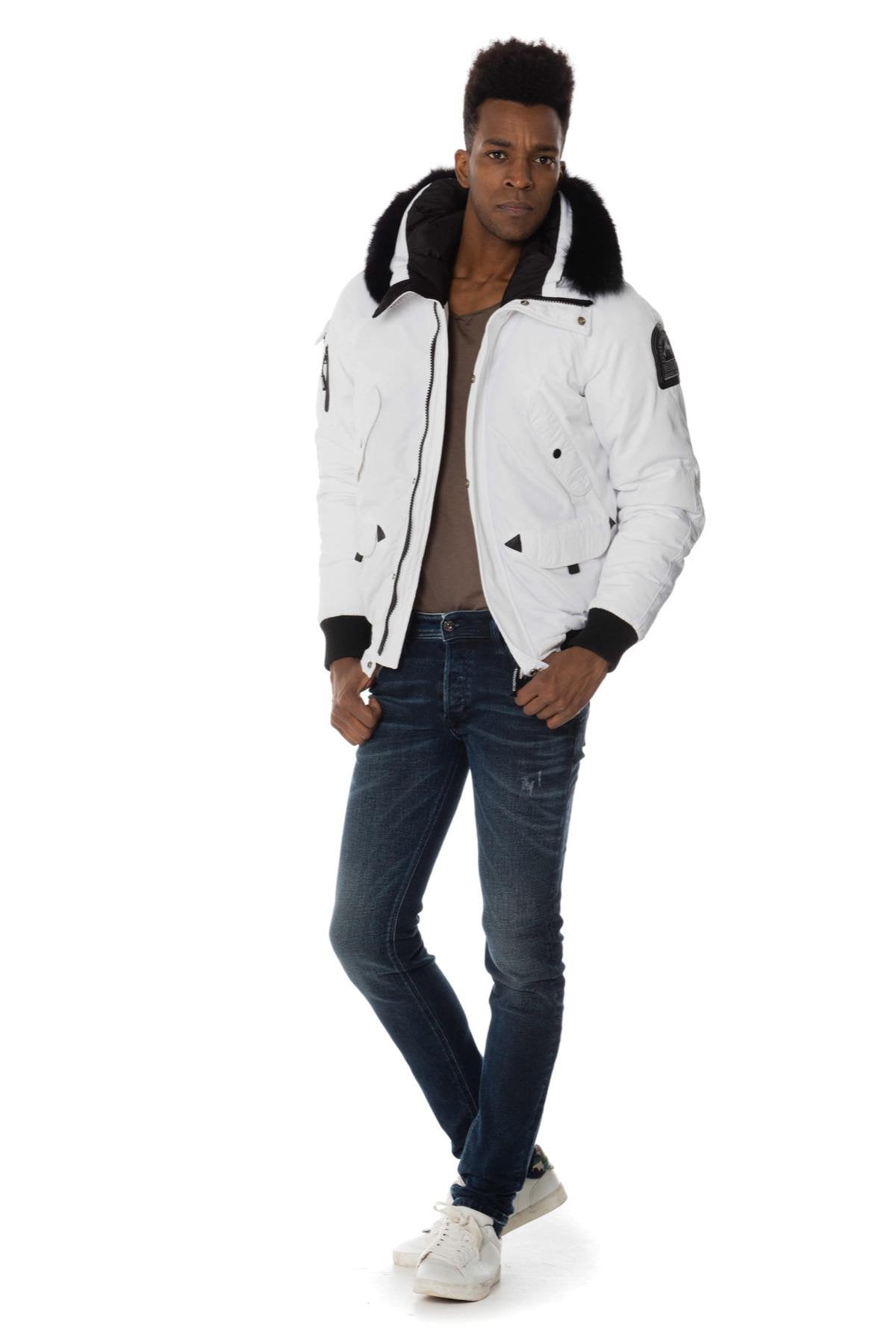 Helvetica men's white jacket - Image n°2