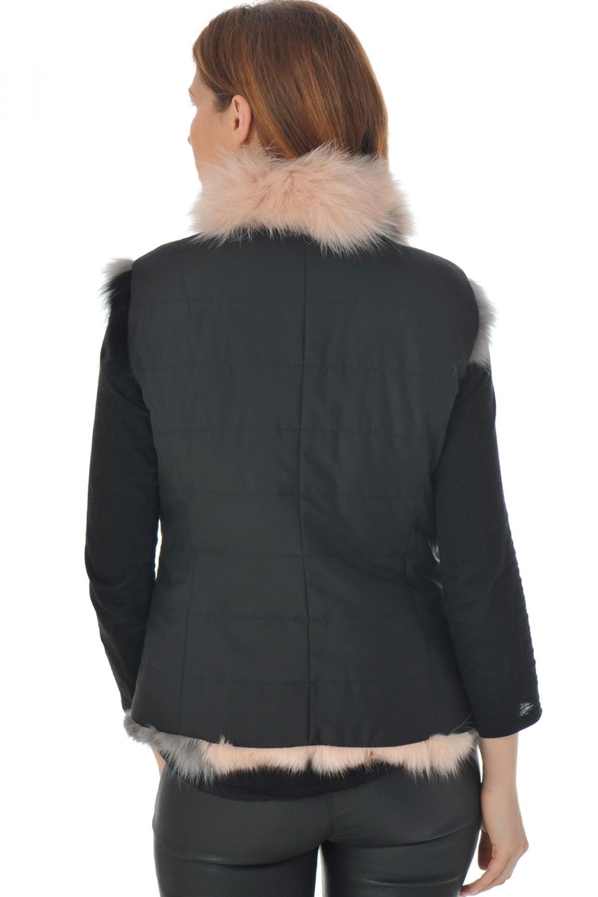 Sleeveless fox fur vest - Image n°7