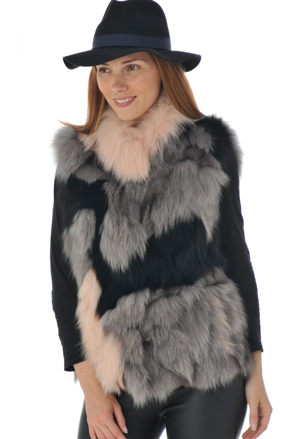 Sleeveless fox fur vest - Image n°5