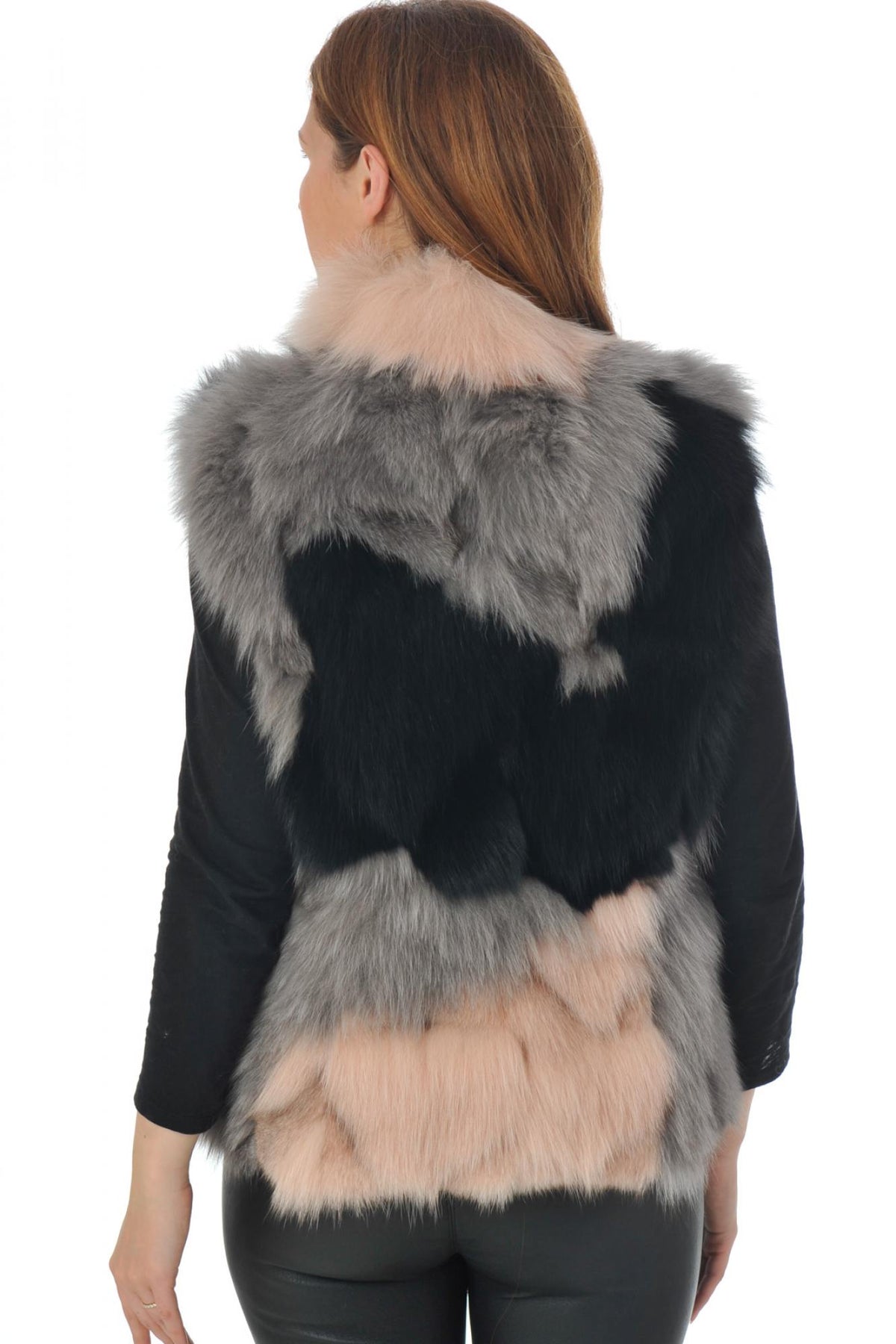 Sleeveless fox fur vest - Image n°8