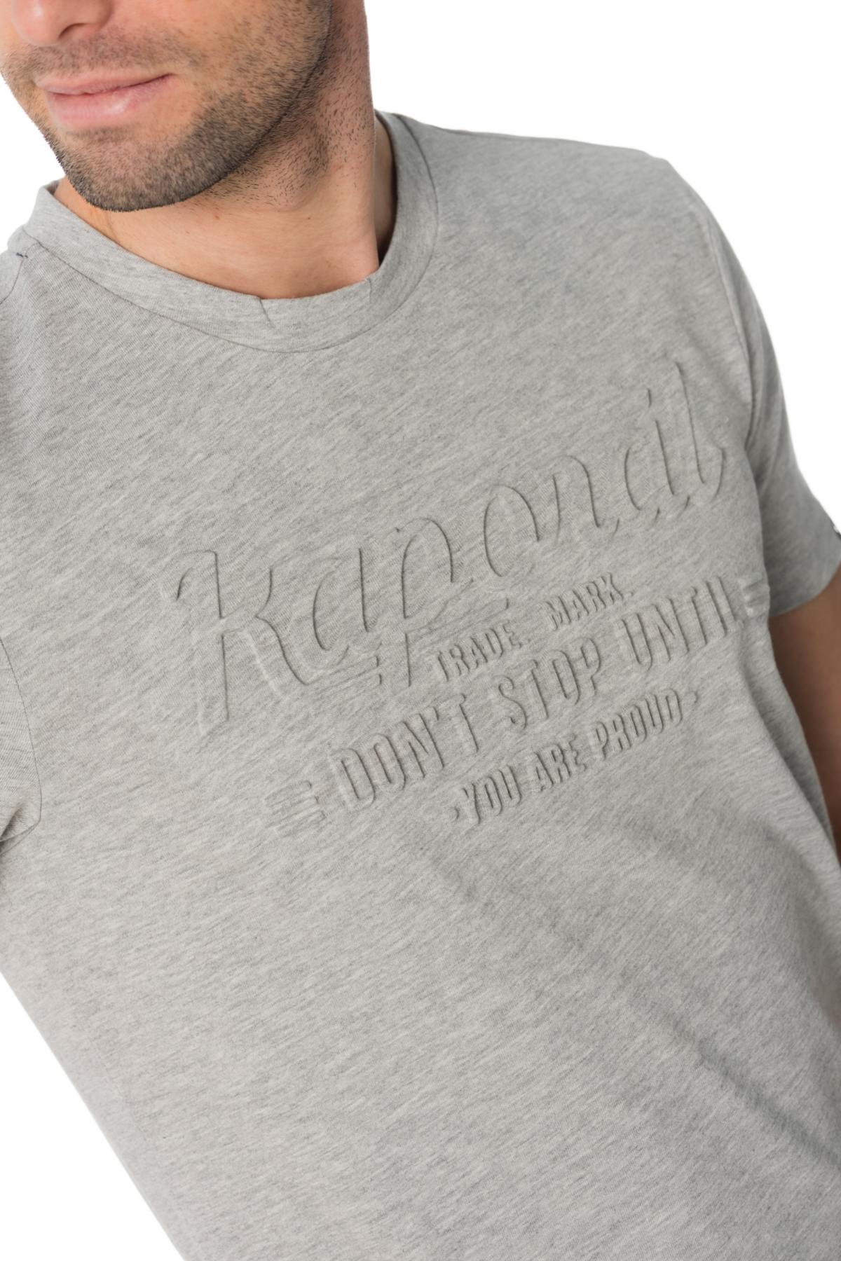 T-shirt with embossed lettering Kaporal gray - Image n°5