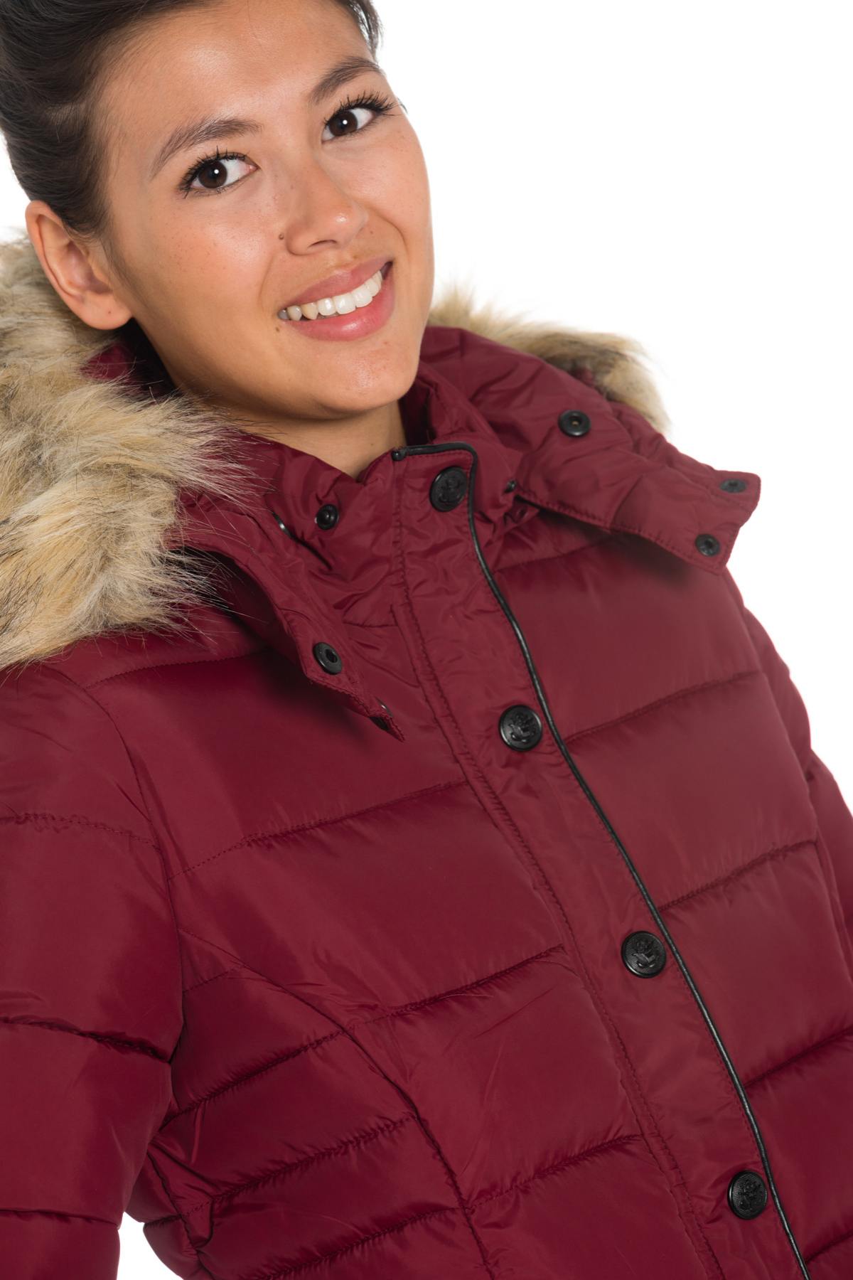 Kaporal women's burgundy down jacket - Image n°6