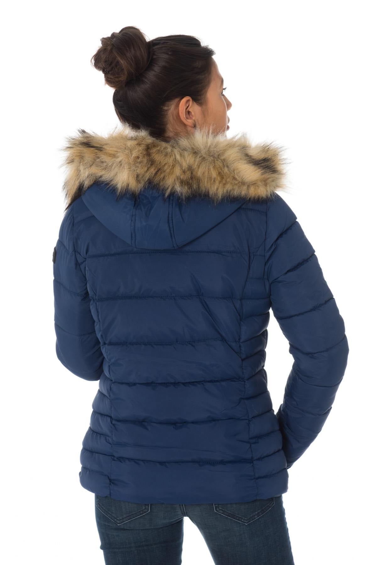  Kaporal women's navy blue down jacket - Image n°4