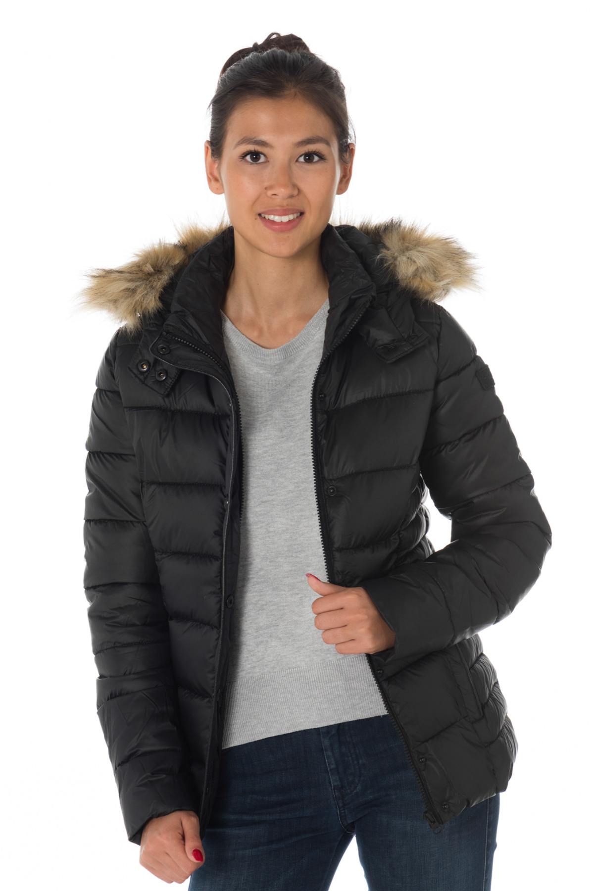 Kaporal women's black down jacket - Image n°3