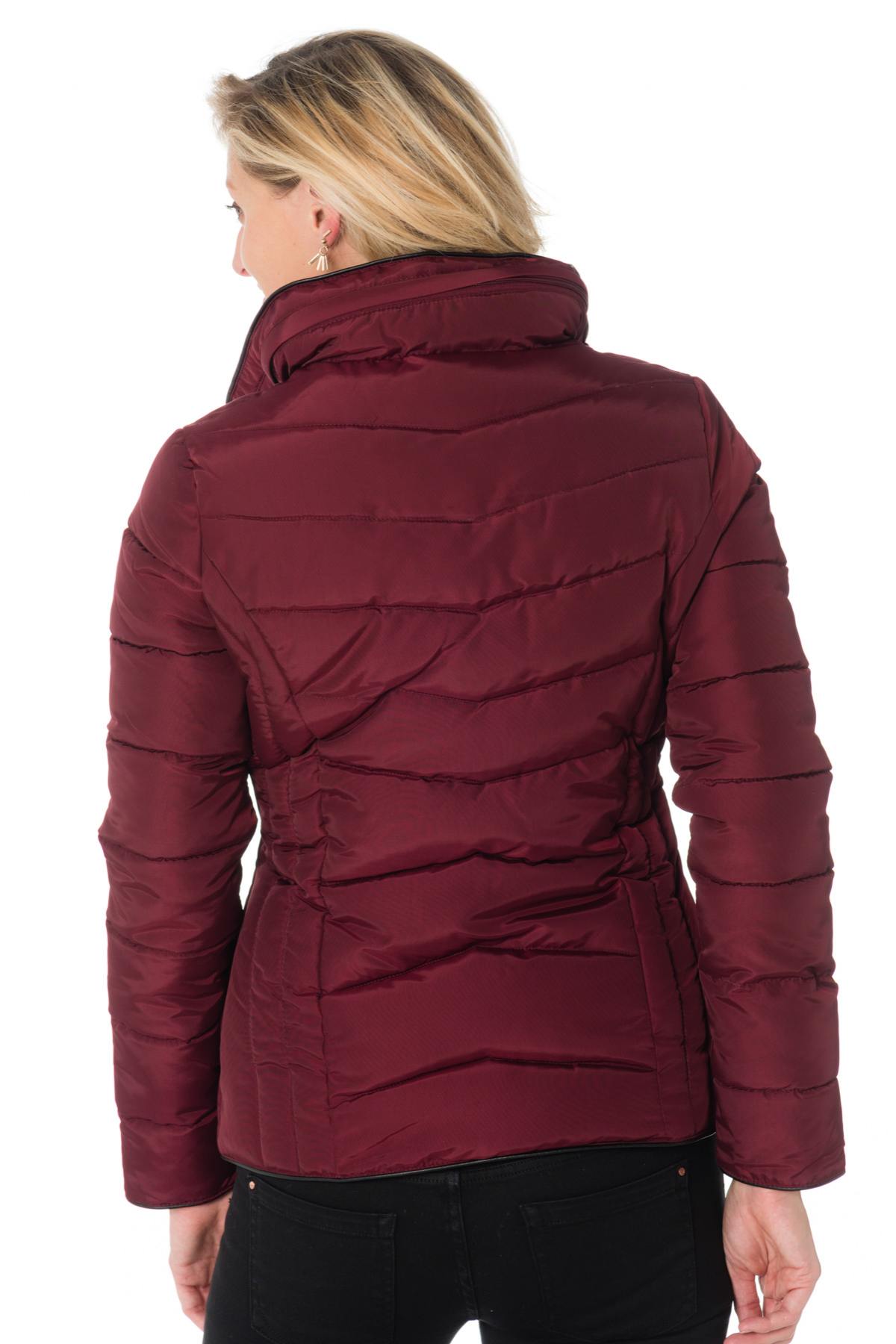 Kaporal women's casual burgundy down jacket - Image n°4