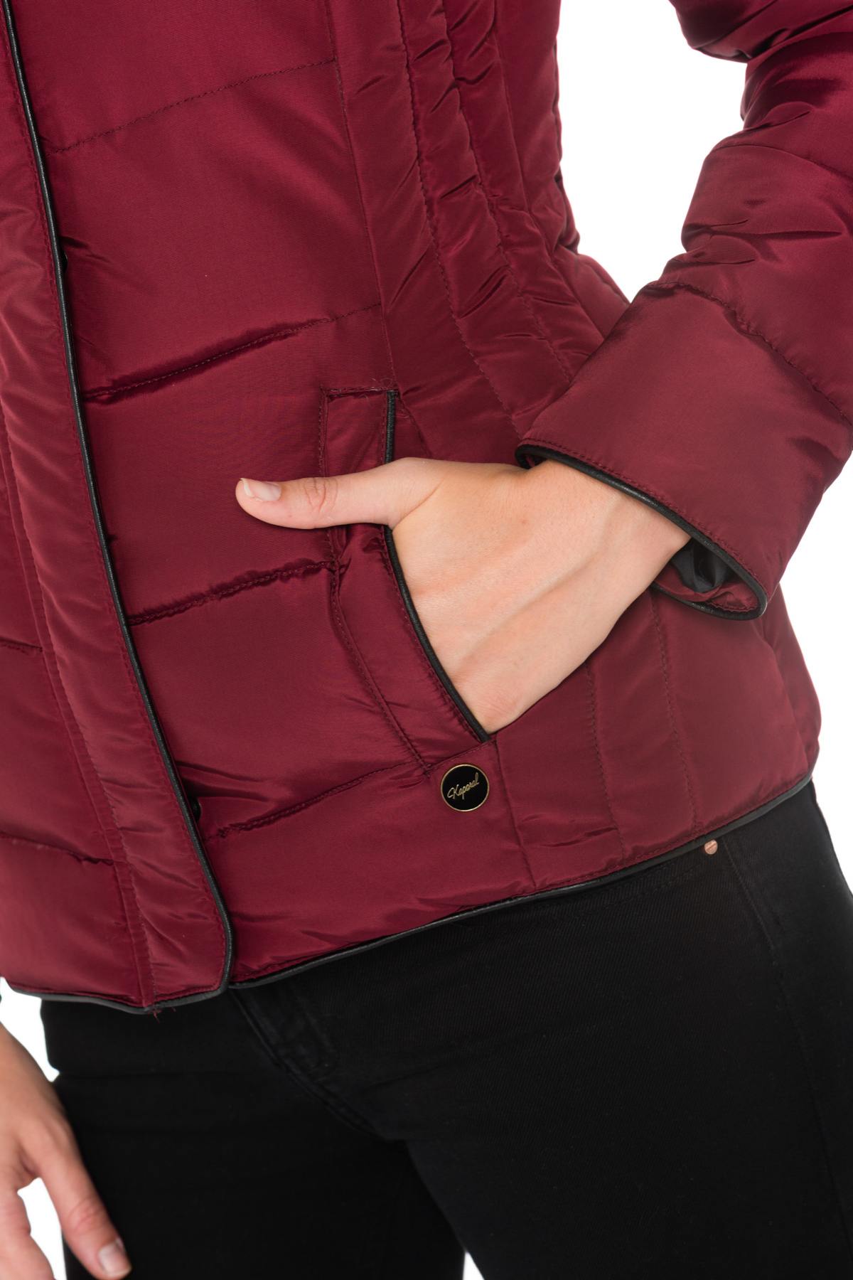 Kaporal women's casual burgundy down jacket - Image n°6