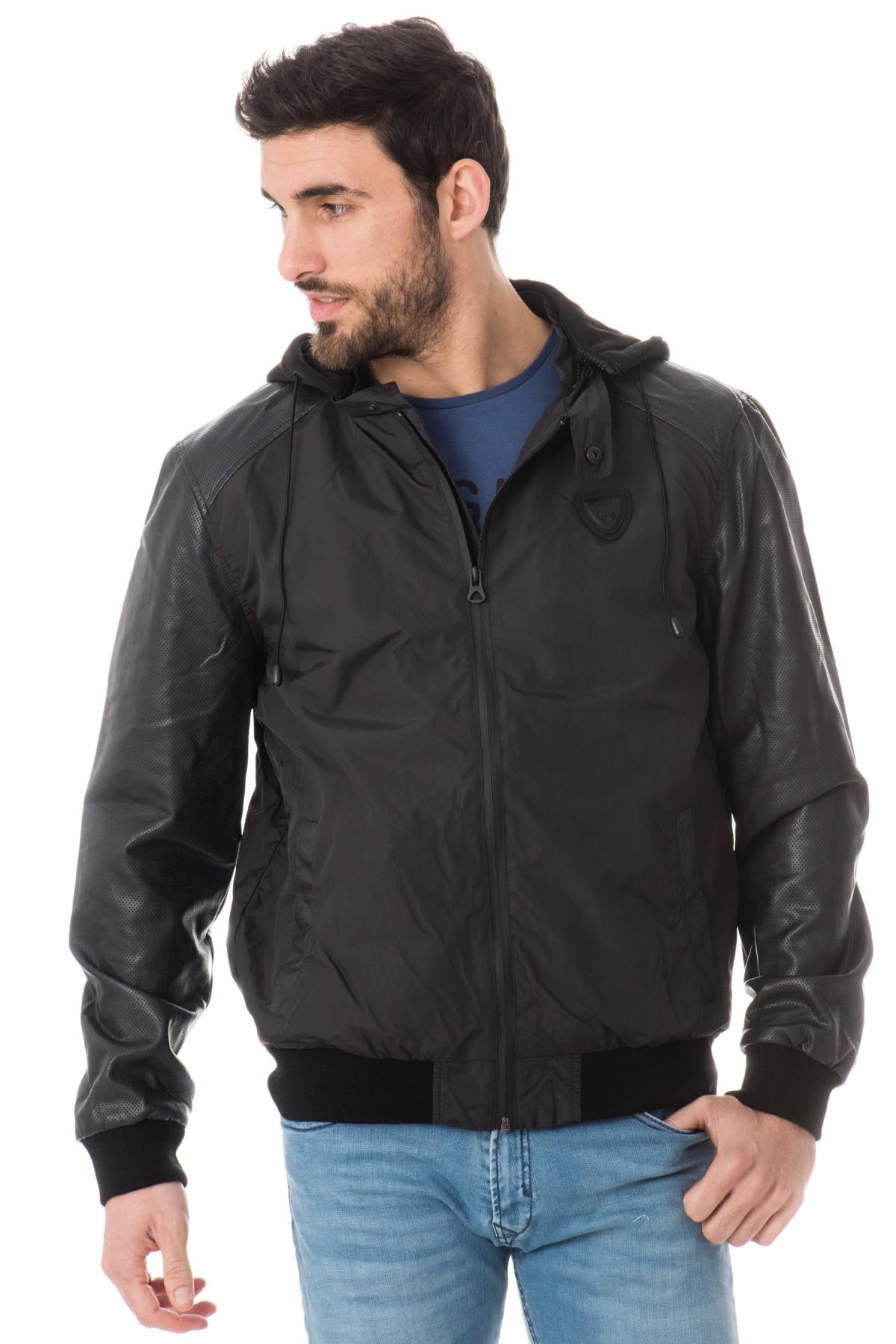 Kaporal men's jacket in black polyamide. - Image n°1