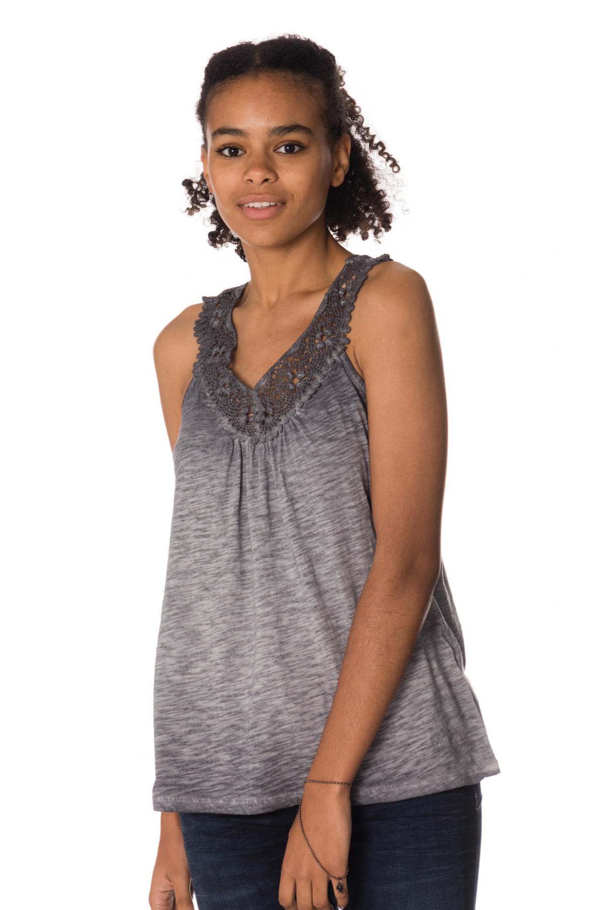 Kaporal women's gray tank top - Image n°4