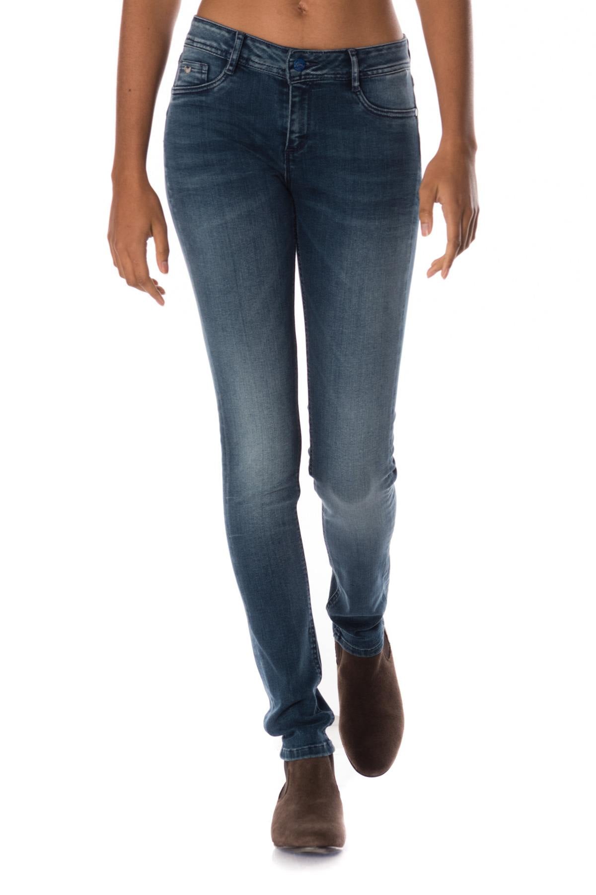 Kaporal women's blue jeans with faded effect - Image n°6