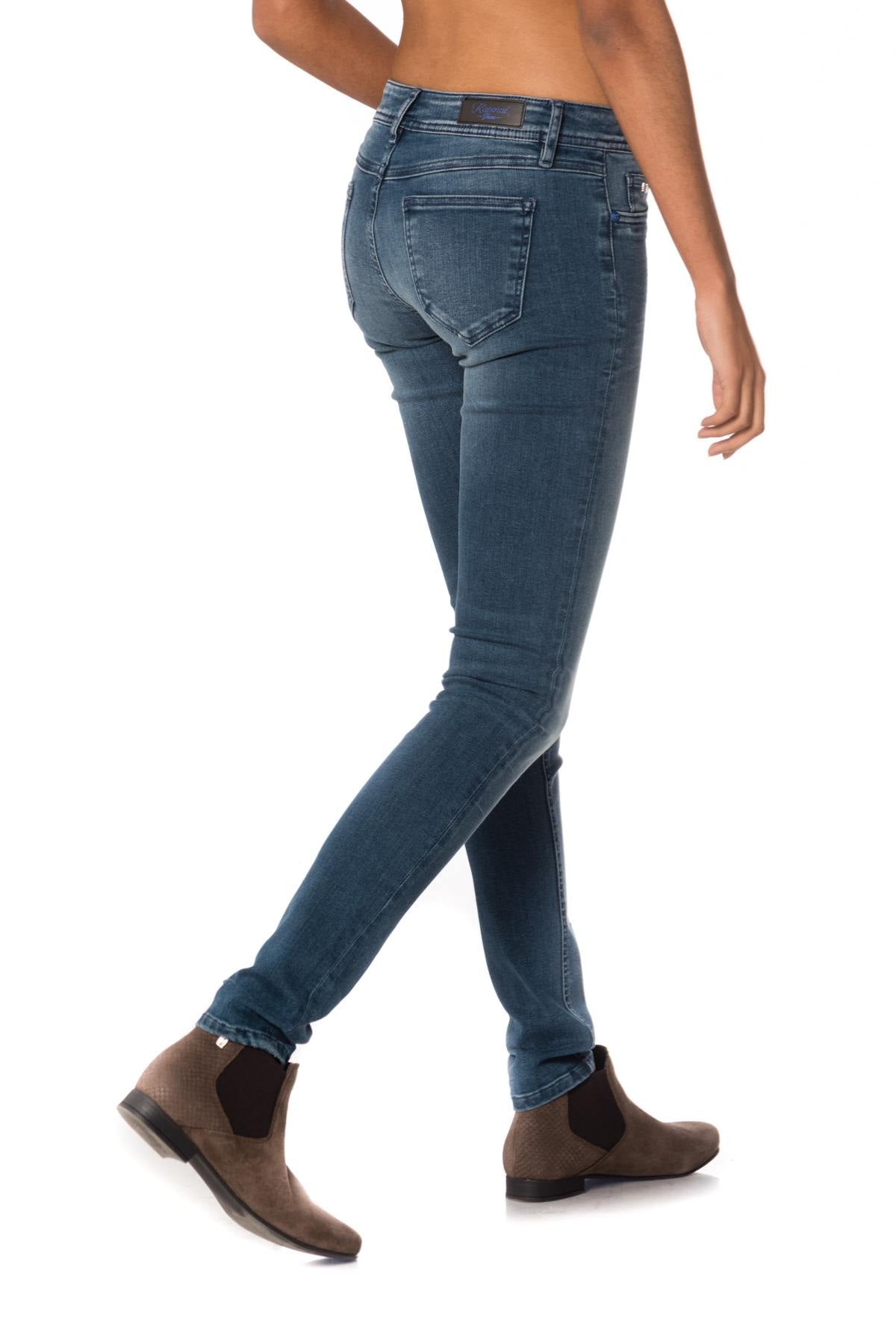 Kaporal women's blue jeans with faded effect - Image n°2