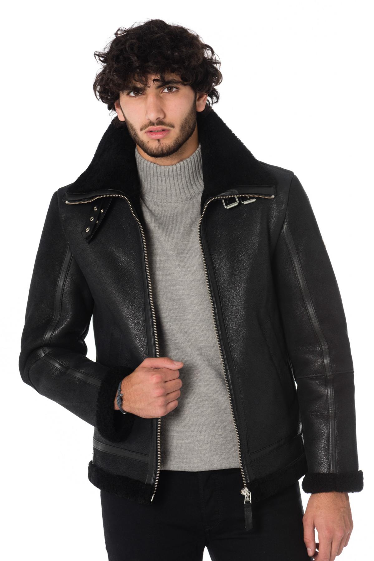 LADC men's black bomber jacket - Image n°3