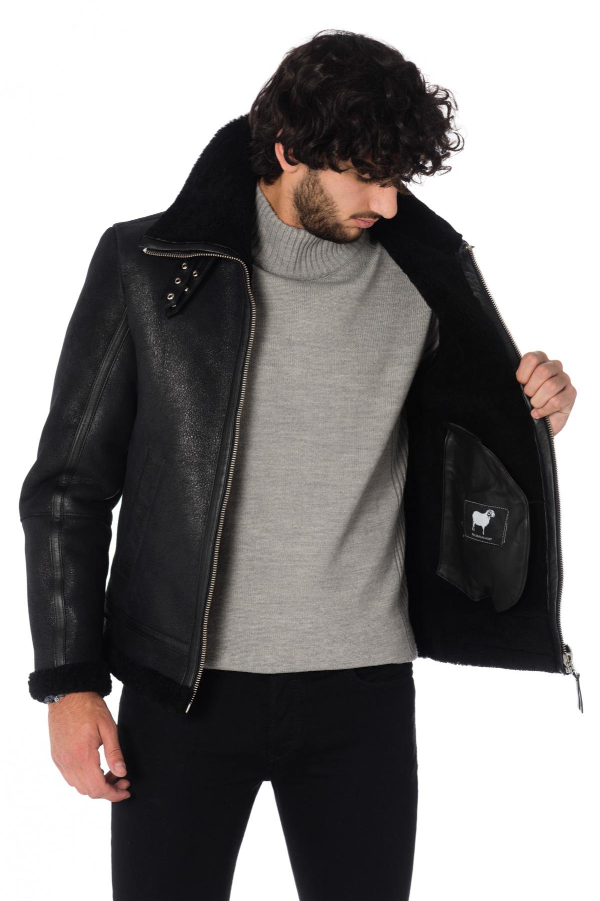 LADC men's black bomber jacket - Image n°4