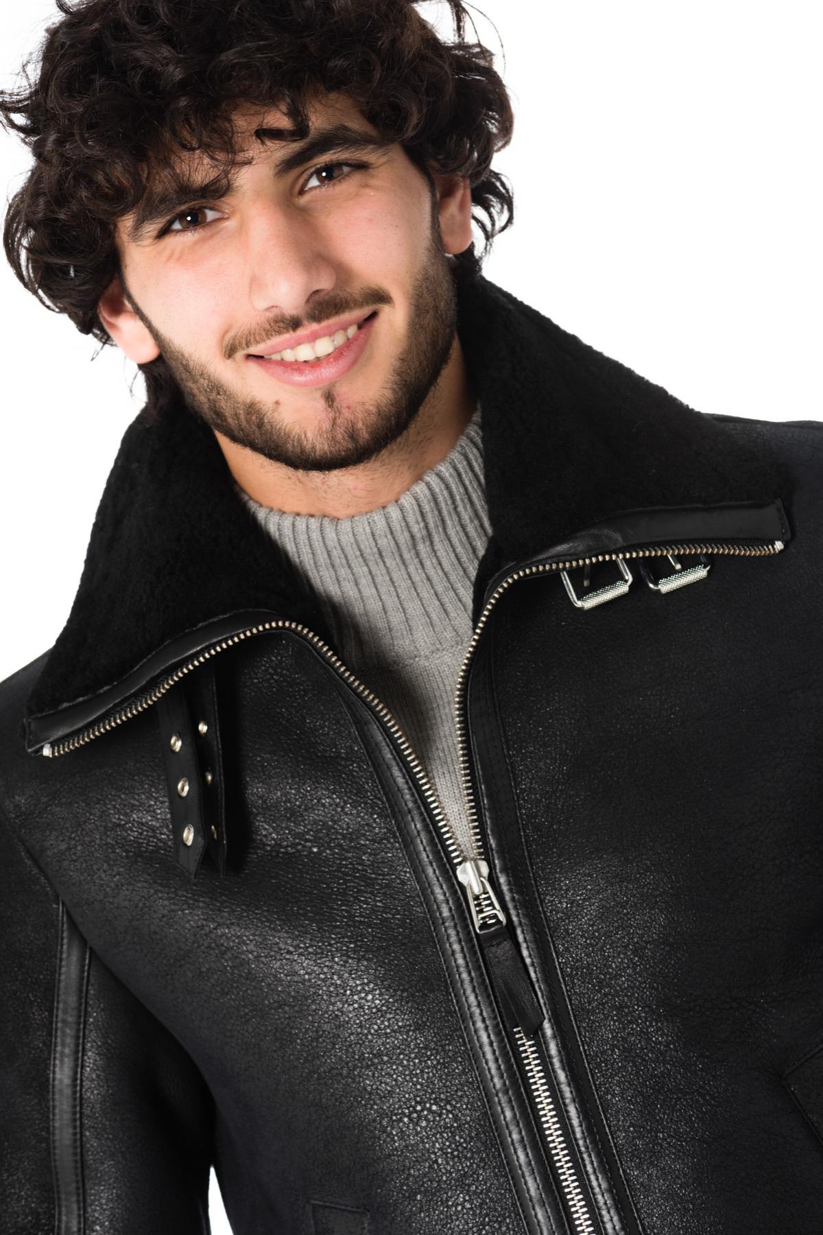 LADC men's black bomber jacket - Image n°6