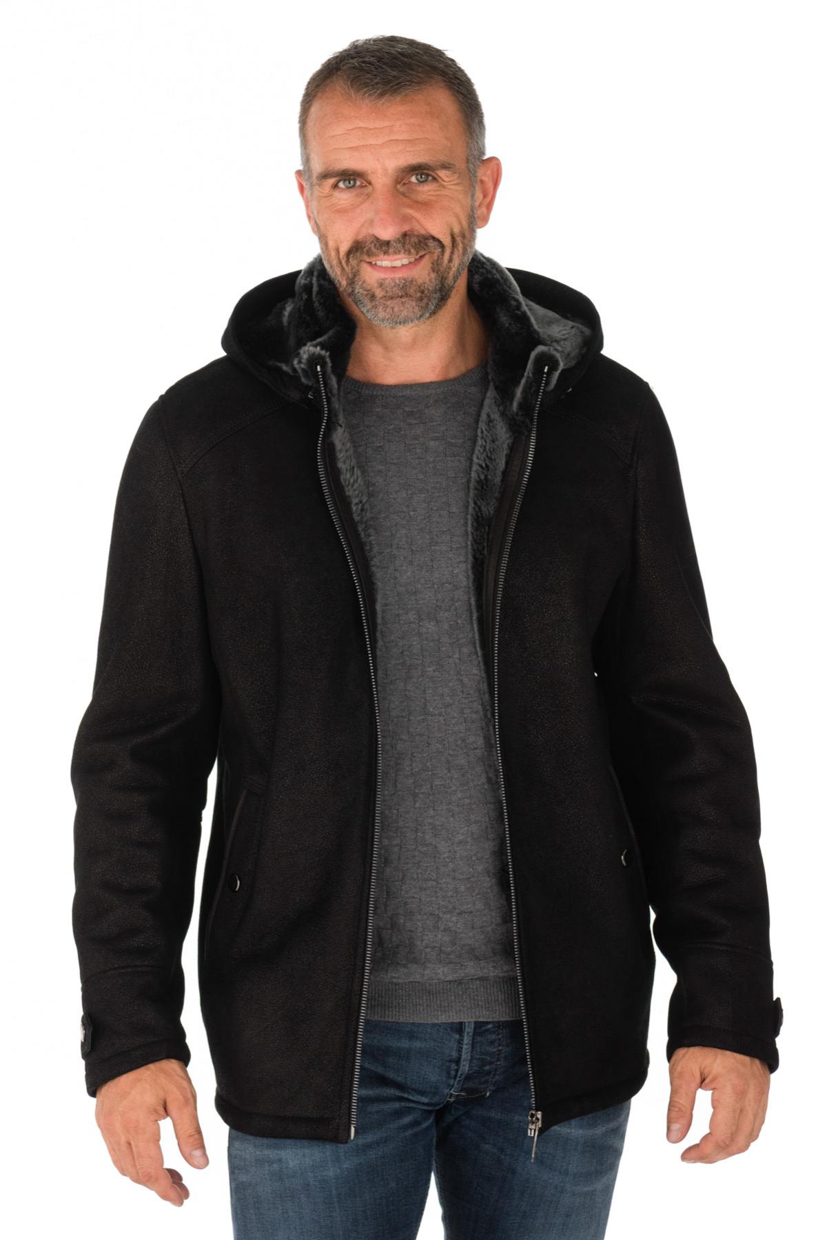 Levinsky men's shearling lambskin jacket - Image n°1