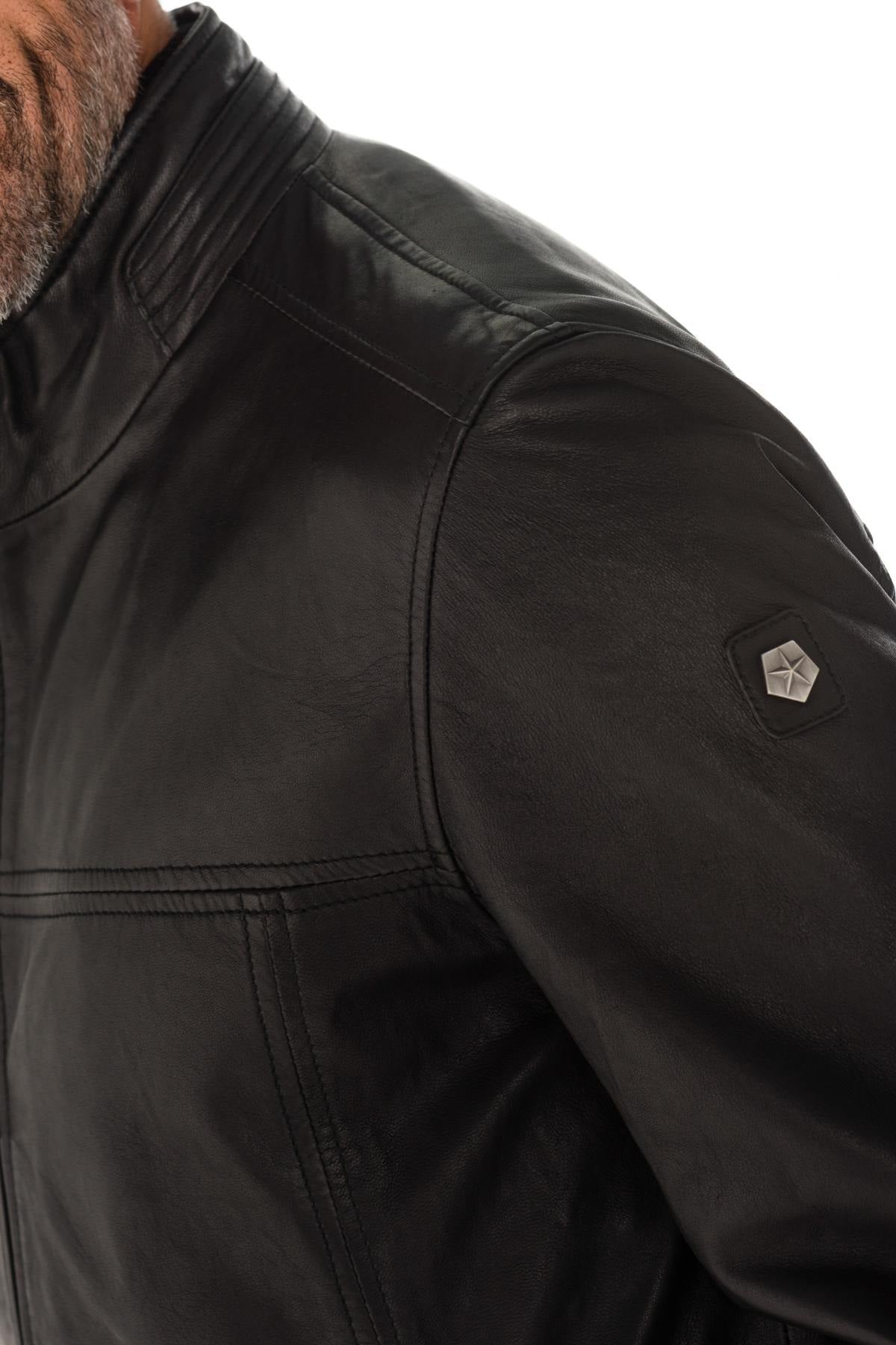 Milestone men's lambskin jacket - Image n°3