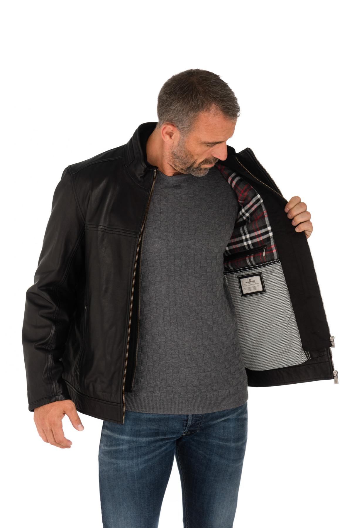 Milestone men's lambskin jacket - Image n°4