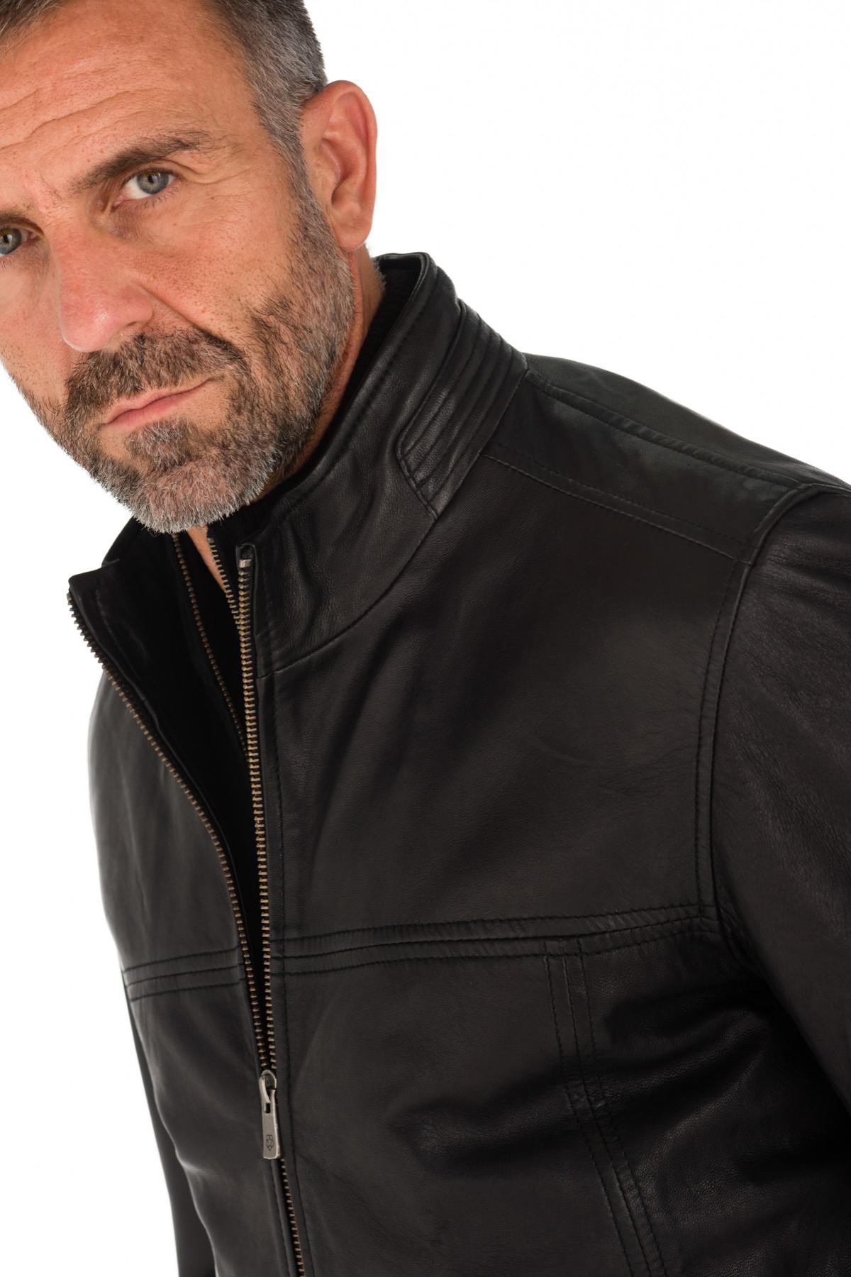 Milestone men's lambskin jacket - Image n°7