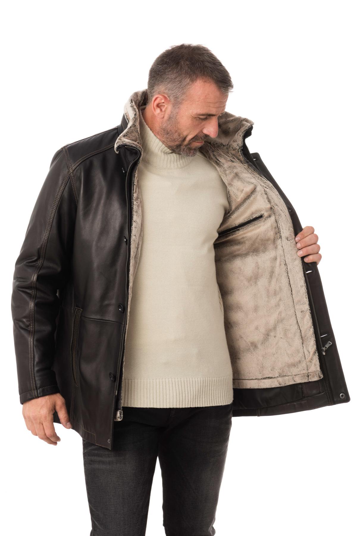  Men's lambskin leather jacket - Image n°5