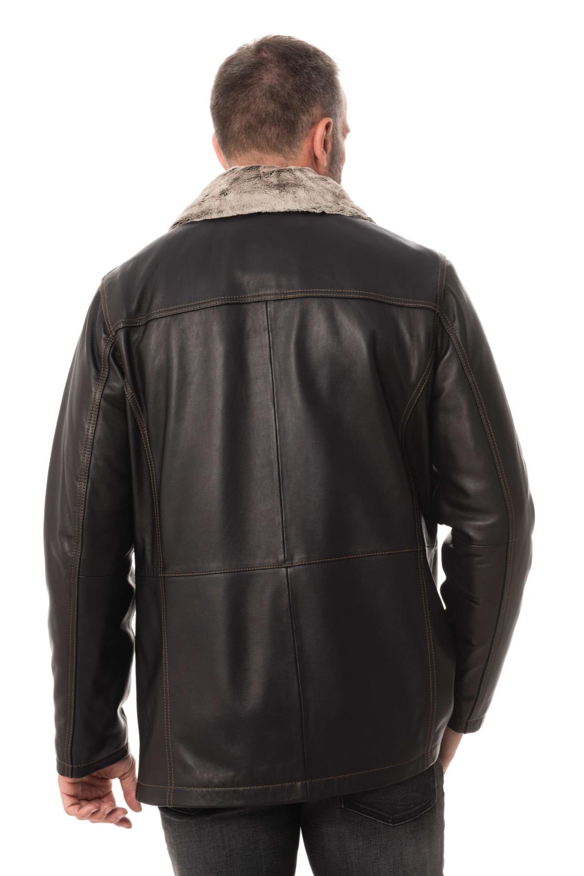  Men's lambskin leather jacket - Image n°6