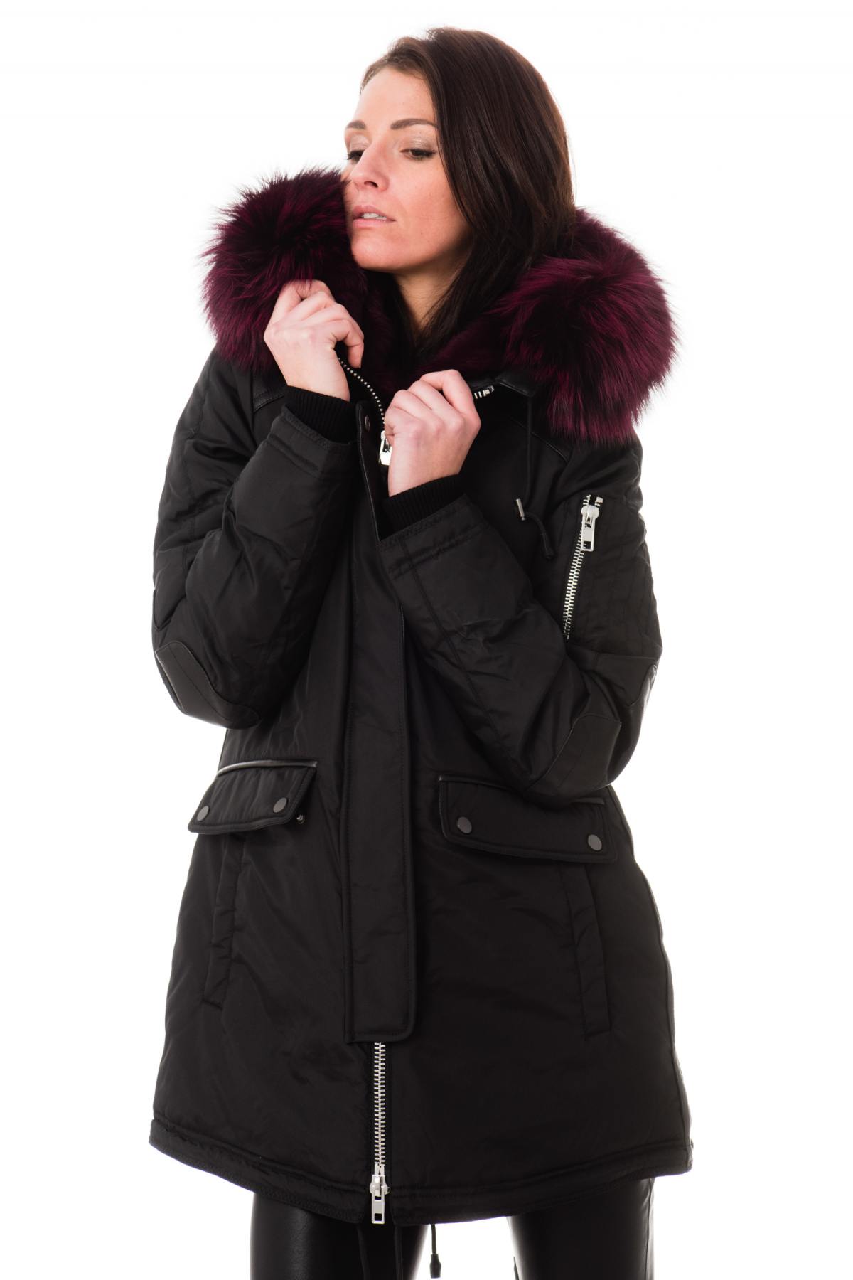 Women's Jacket Melrose Black Magenta - Image n°5