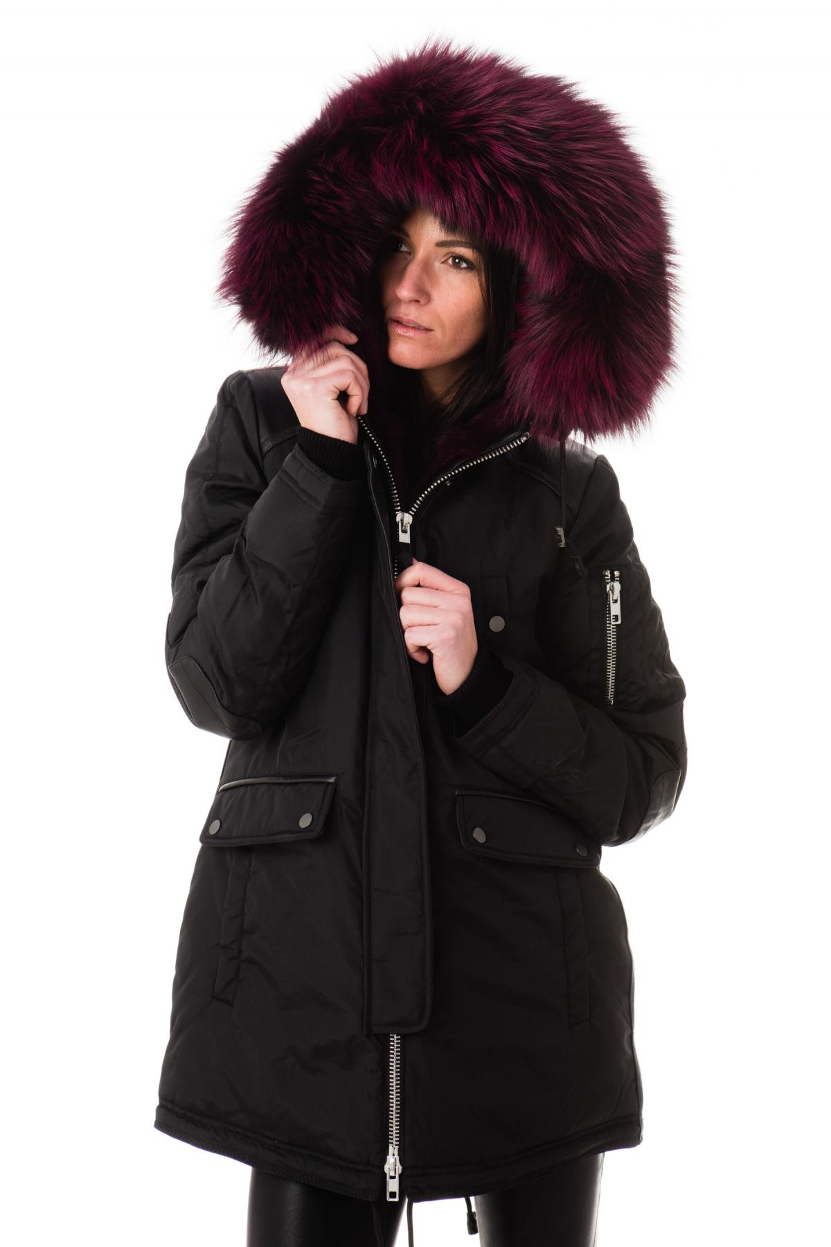 Women's Jacket Melrose Black Magenta - Image n°4