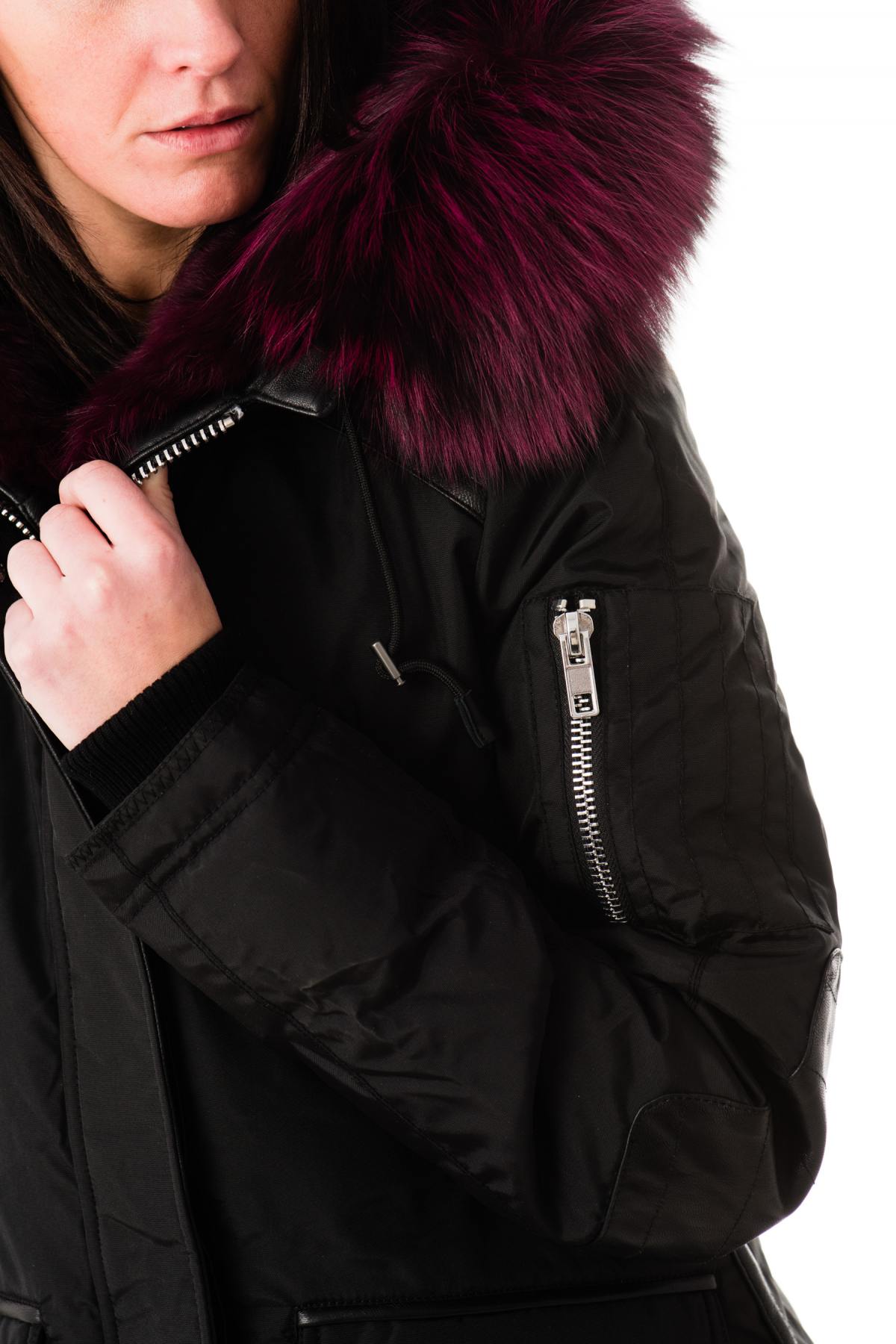 Women's Jacket Melrose Black Magenta - Image n°8