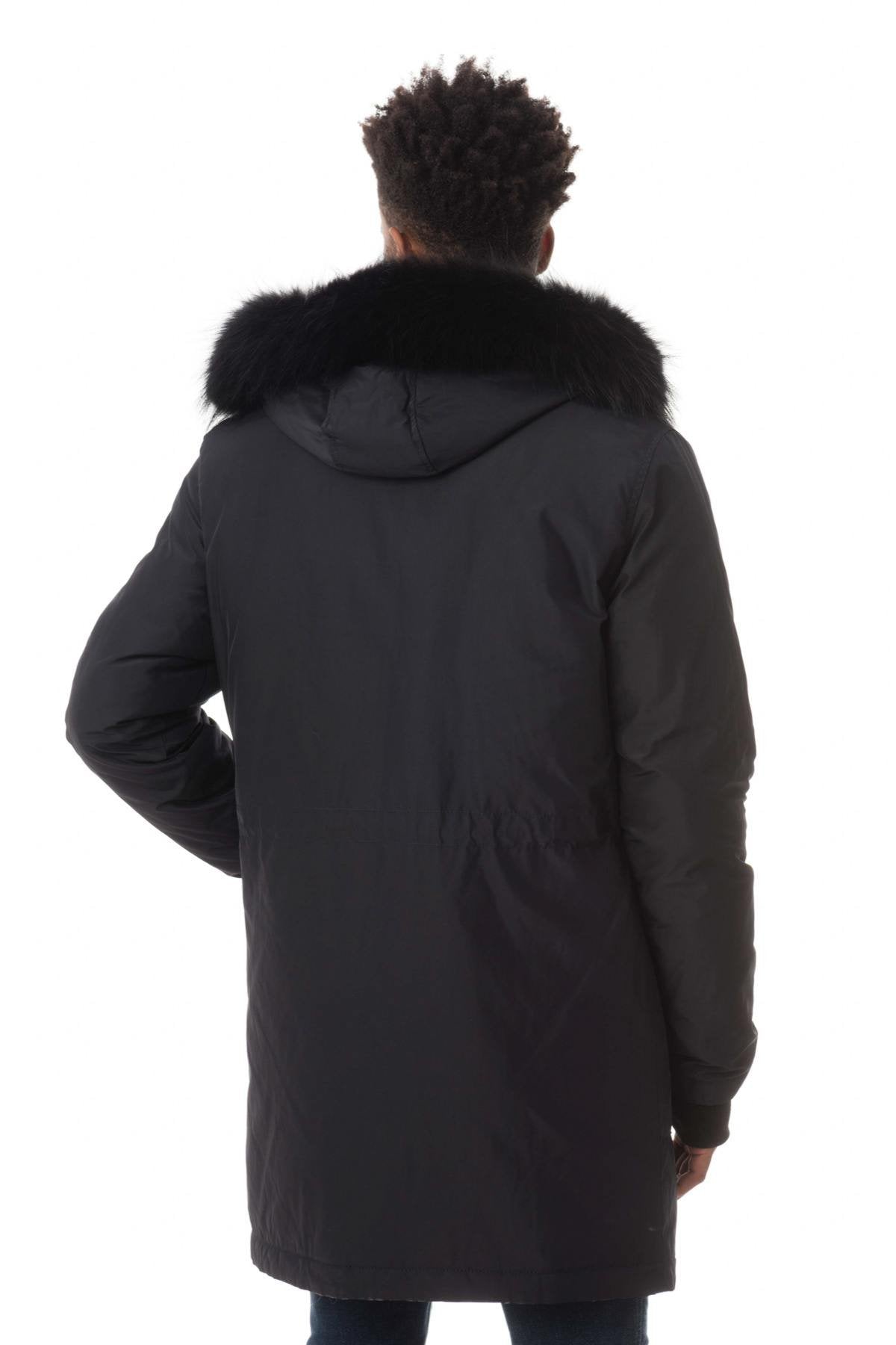 Men's navy blue thinsulate parka - Image n°3