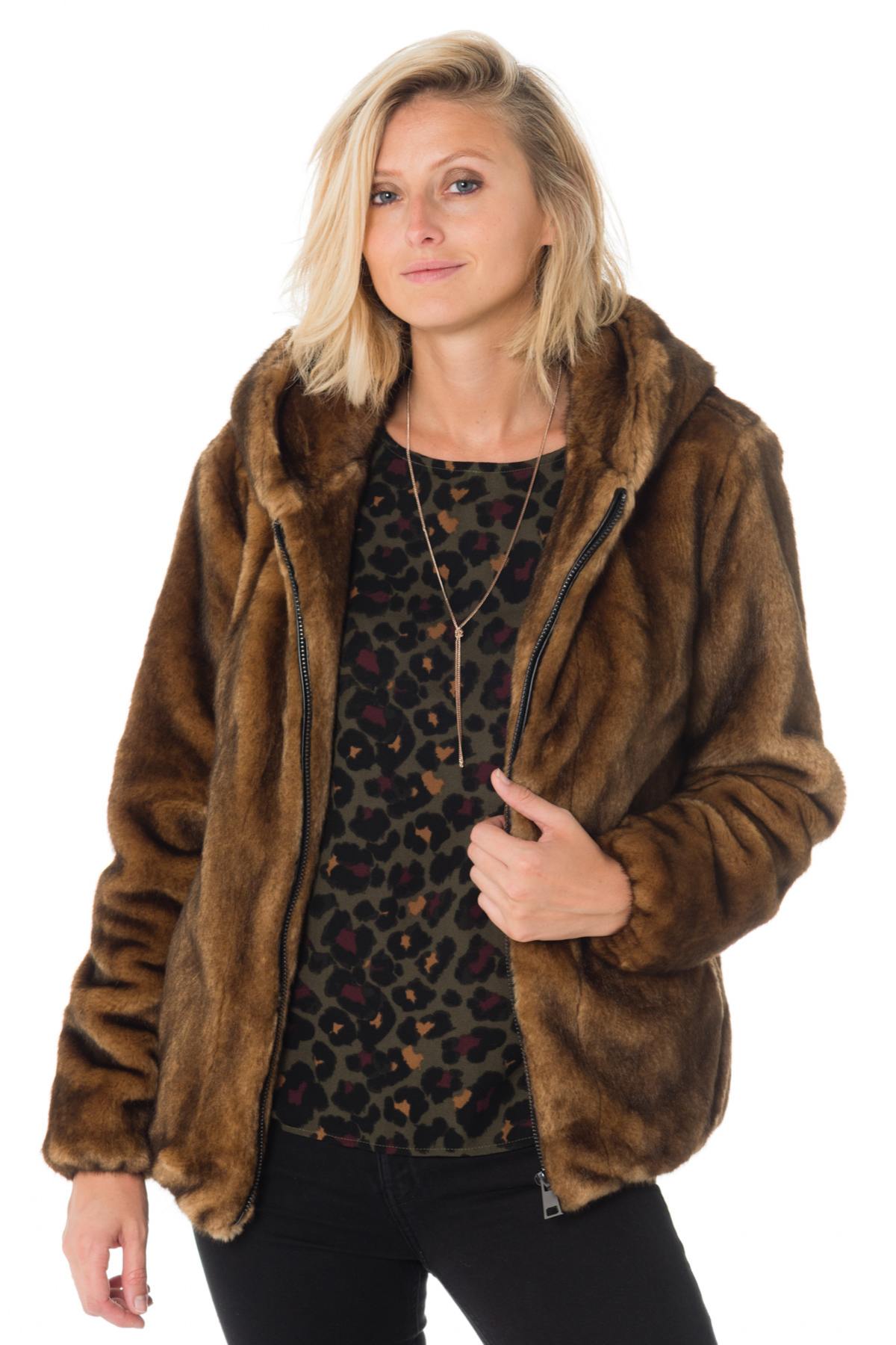 Oakwood women's faux fur jacket - Image n°4