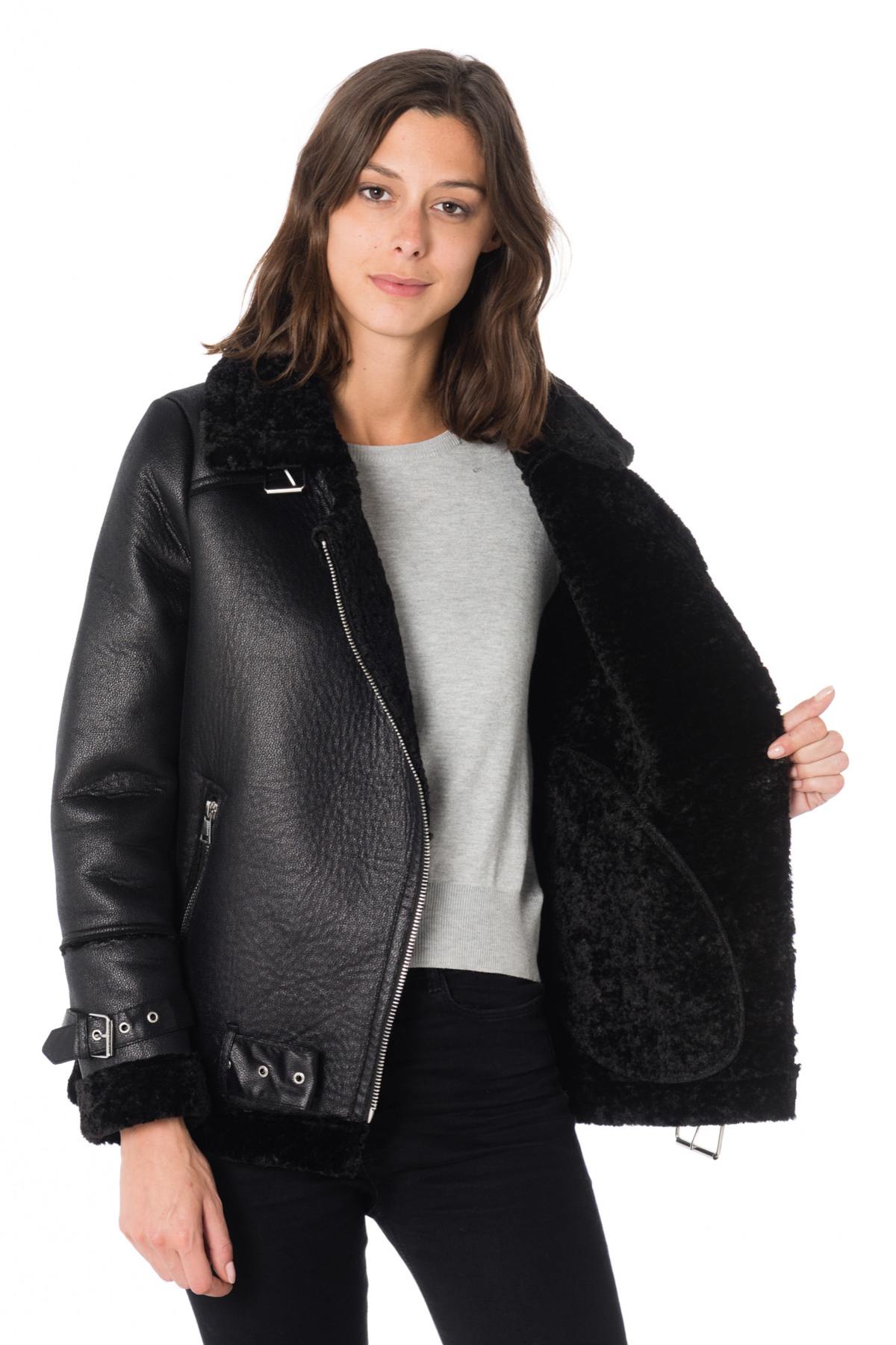 Oakwood women's black polyester bomber jacket - Image n°4