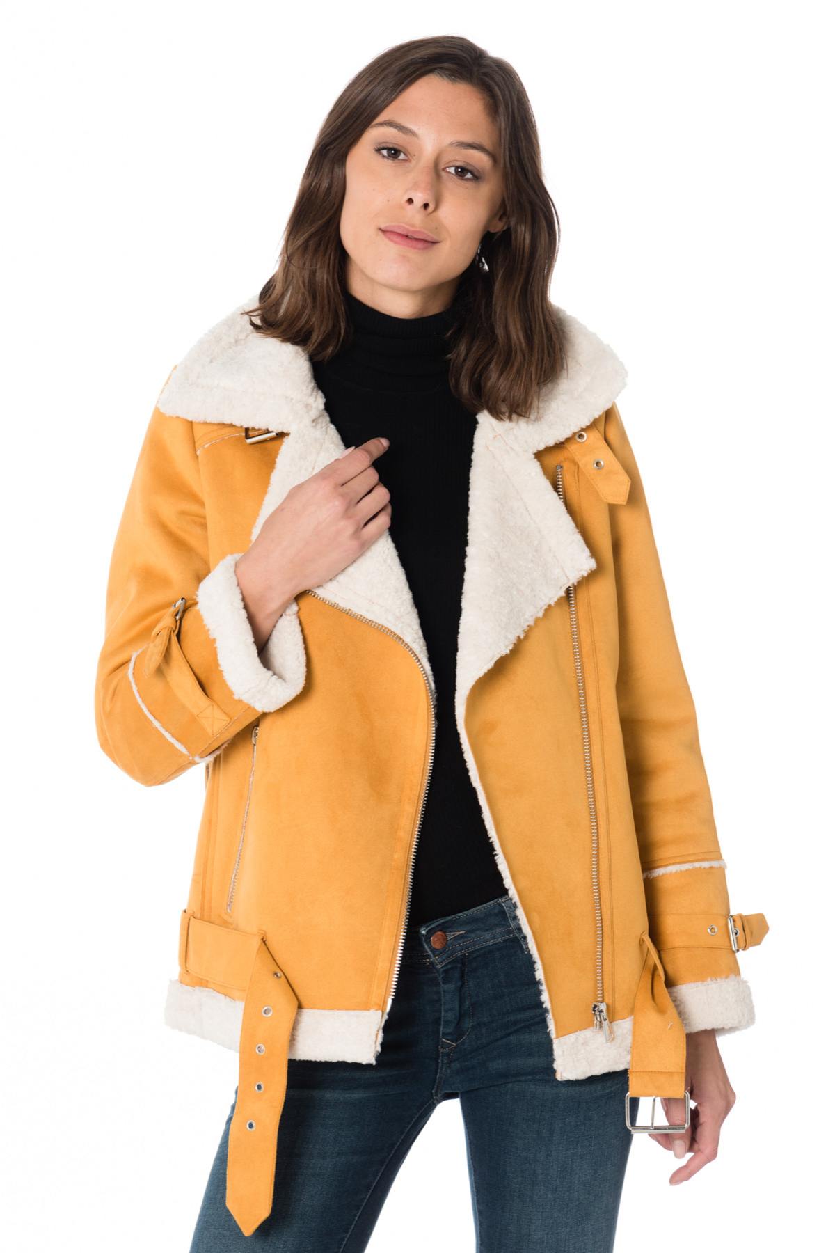 Oakwood women's yellow bomber jacket - Image n°1