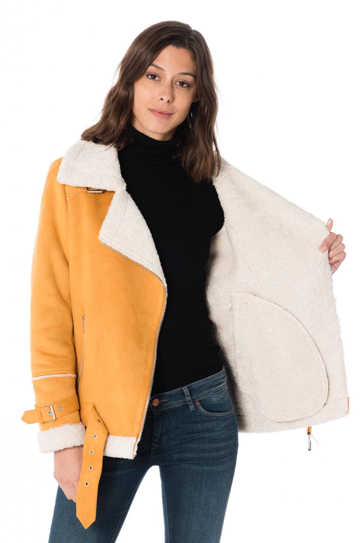 Oakwood women's yellow bomber jacket - Image n°5