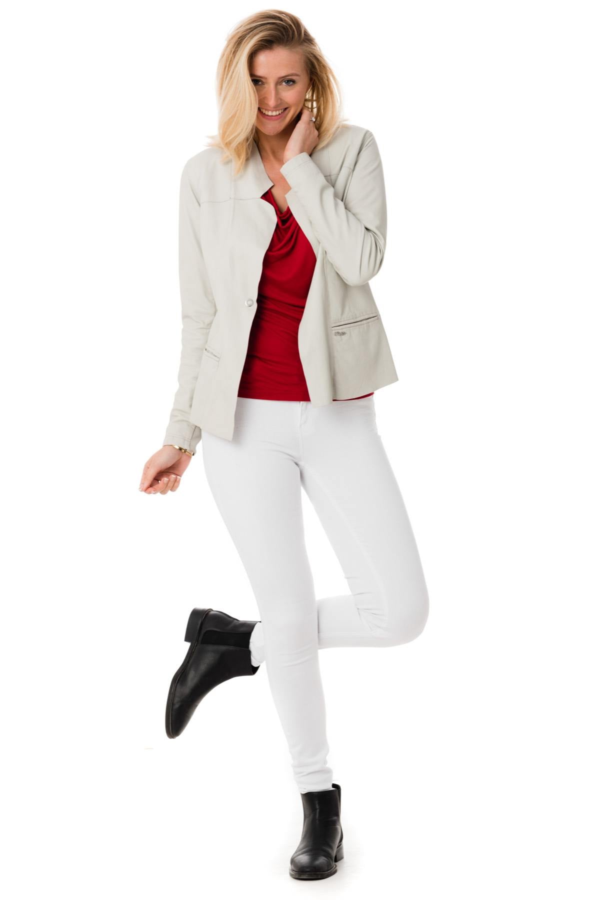 WOMEN'S OAKWOOD BREE WHITE JACKET 520 - Image n°2