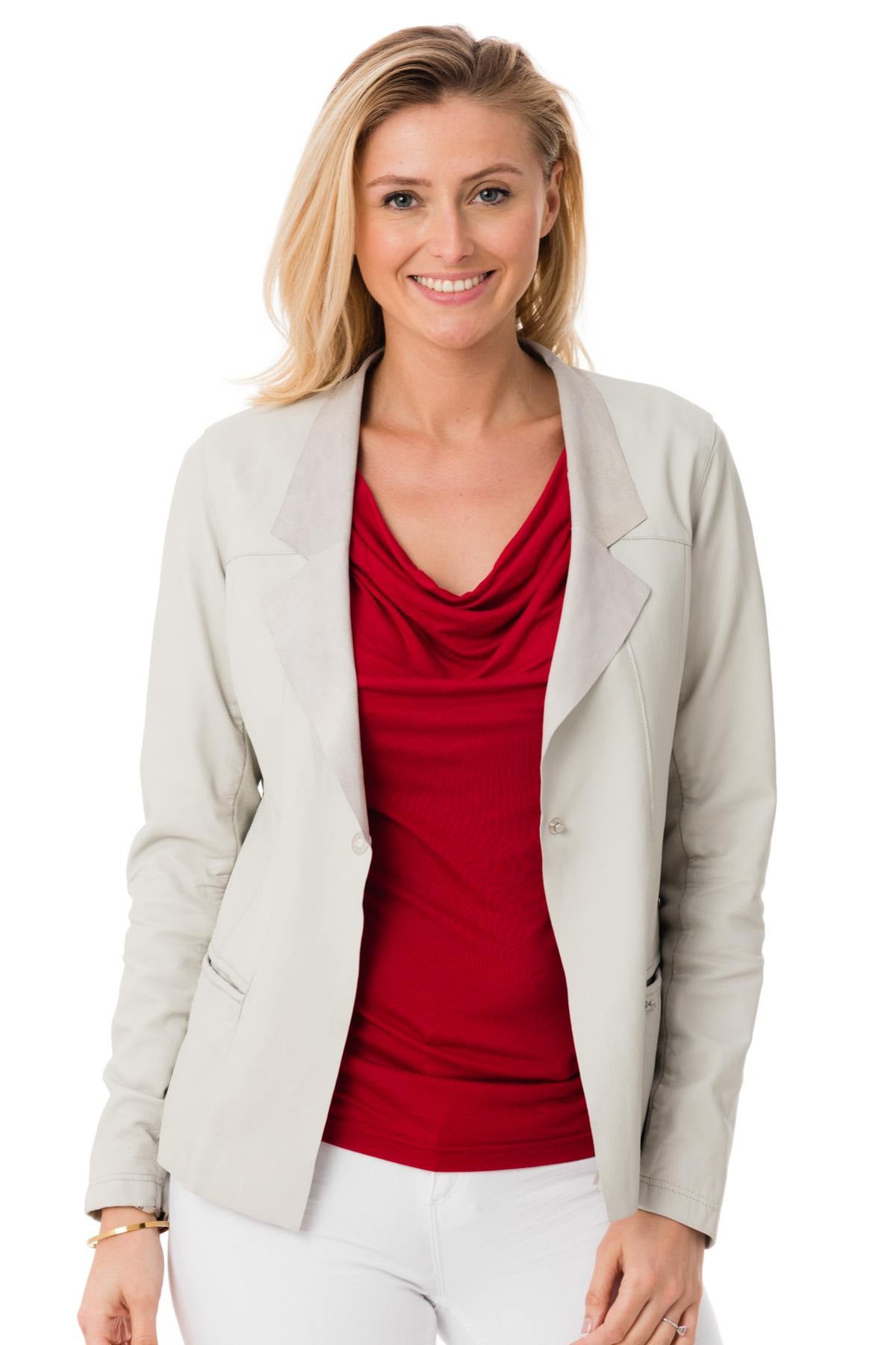 WOMEN'S OAKWOOD BREE WHITE JACKET 520 - Image n°1