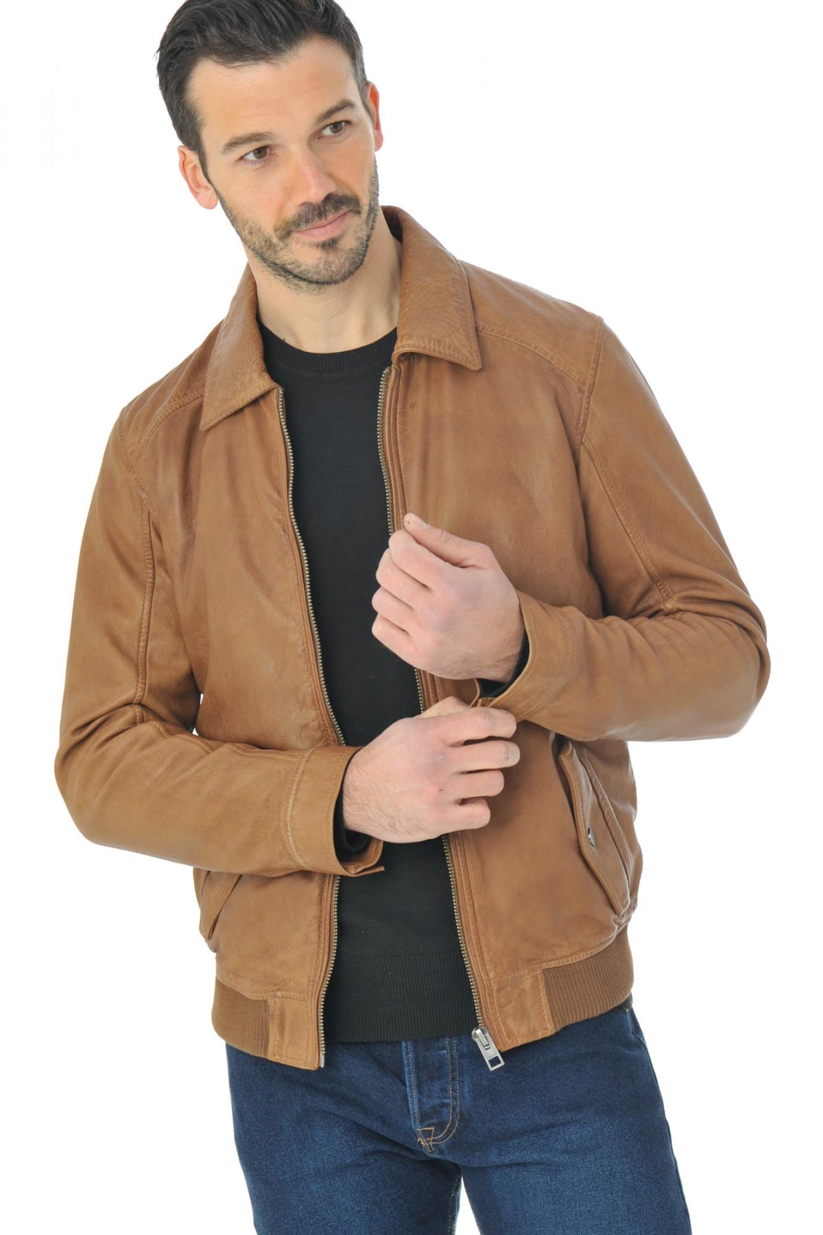 Brown jacket from Oakwood with shirt collar - Image n°4