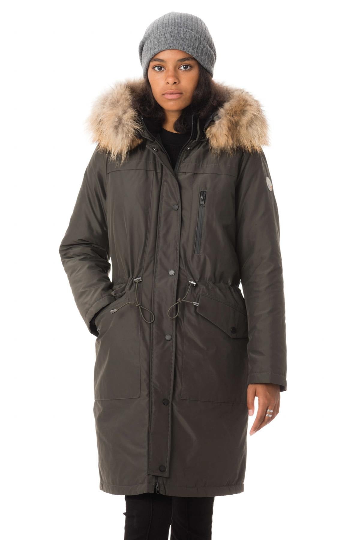 Large Parka for women oakwood khaki - Image n°5