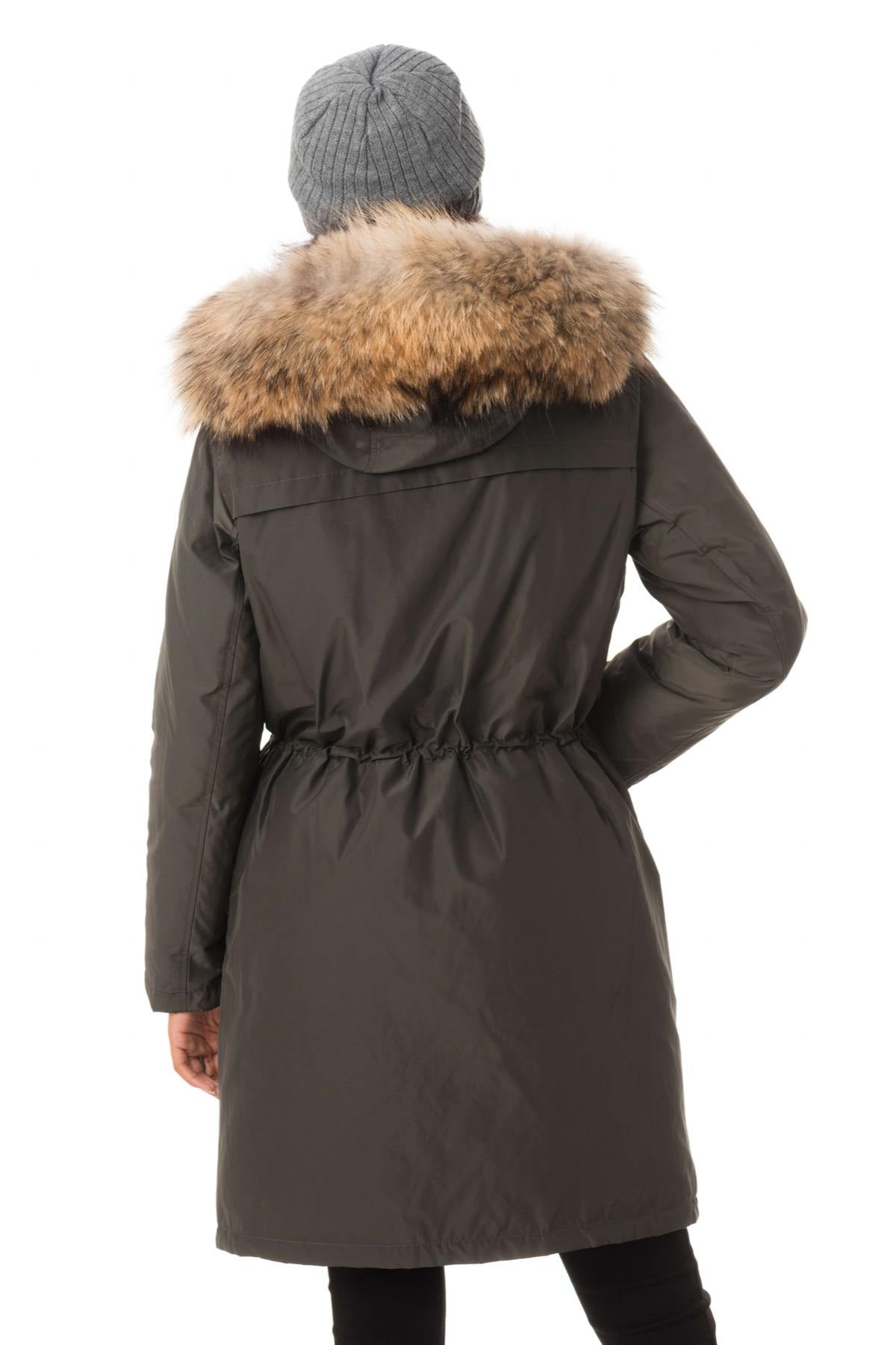 Large Parka for women oakwood khaki - Image n°7