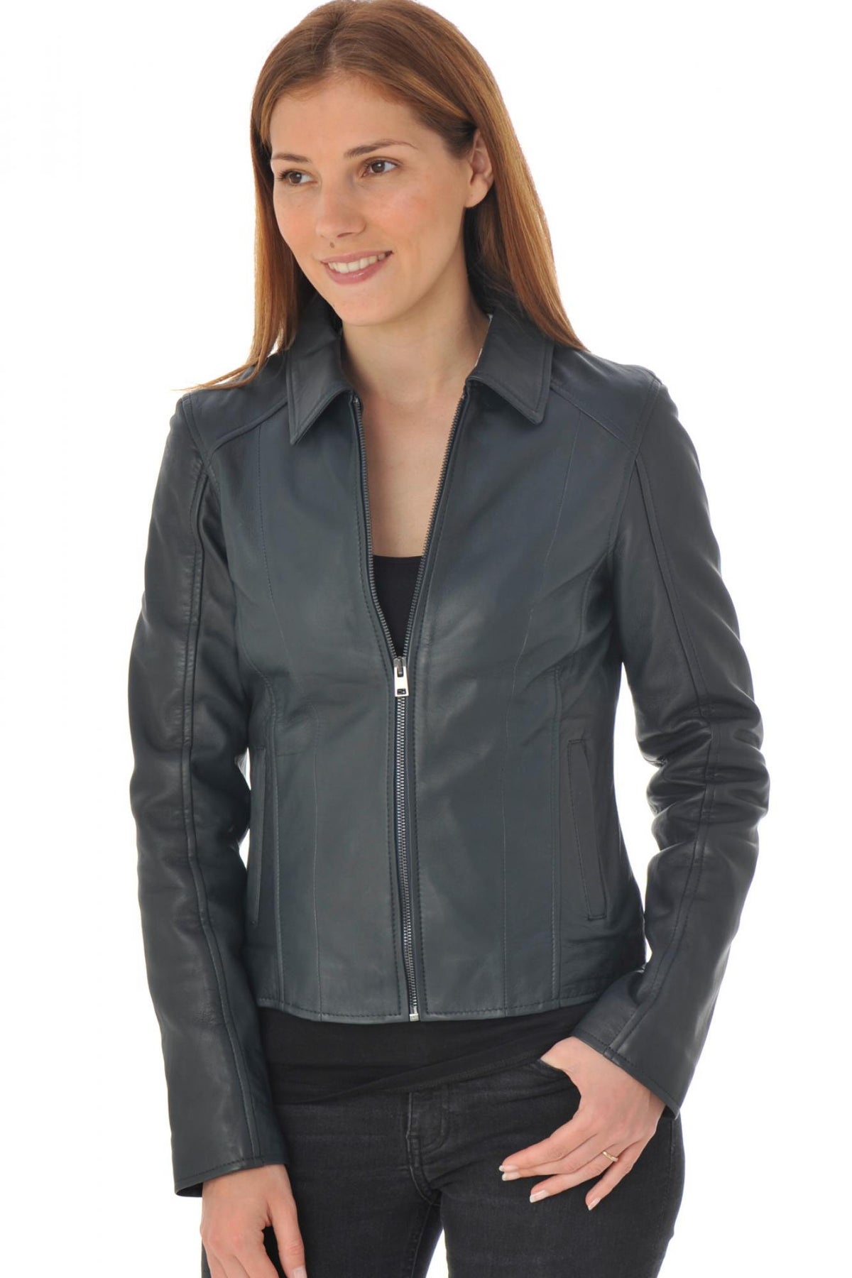  Women's jacket with shirt collar - Image n°3